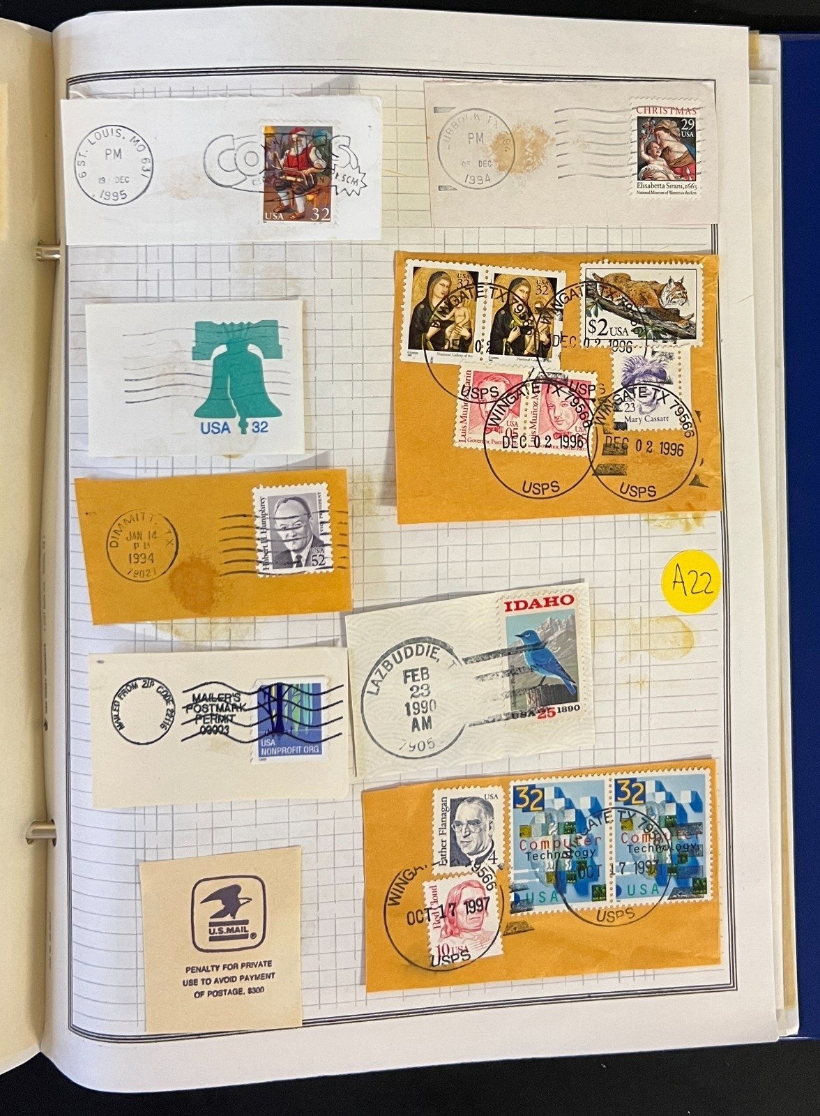 United States Postal Stationery Stamp Collection Harris Album ZAYIX