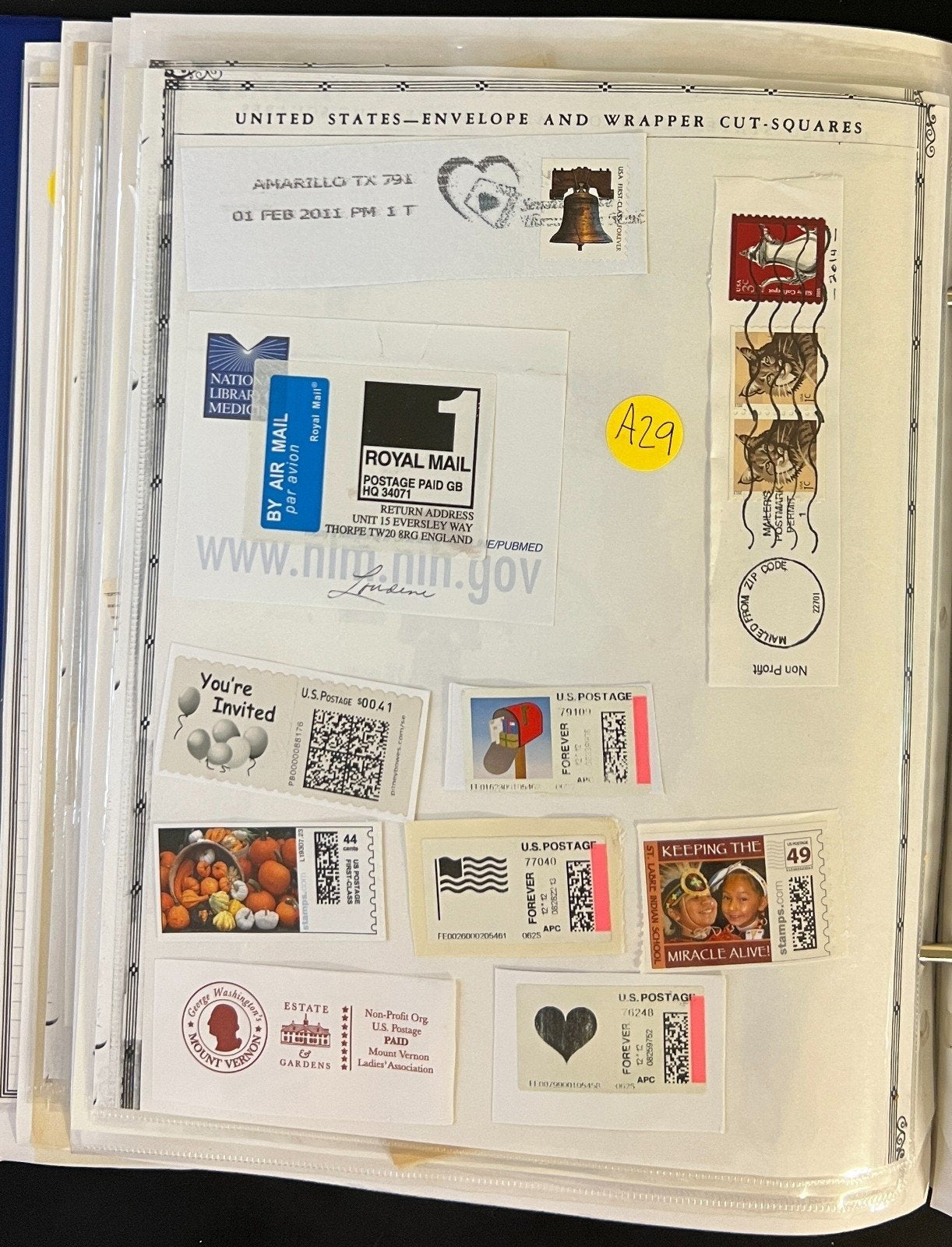 United States Postal Stationery Stamp Collection Harris Album ZAYIX