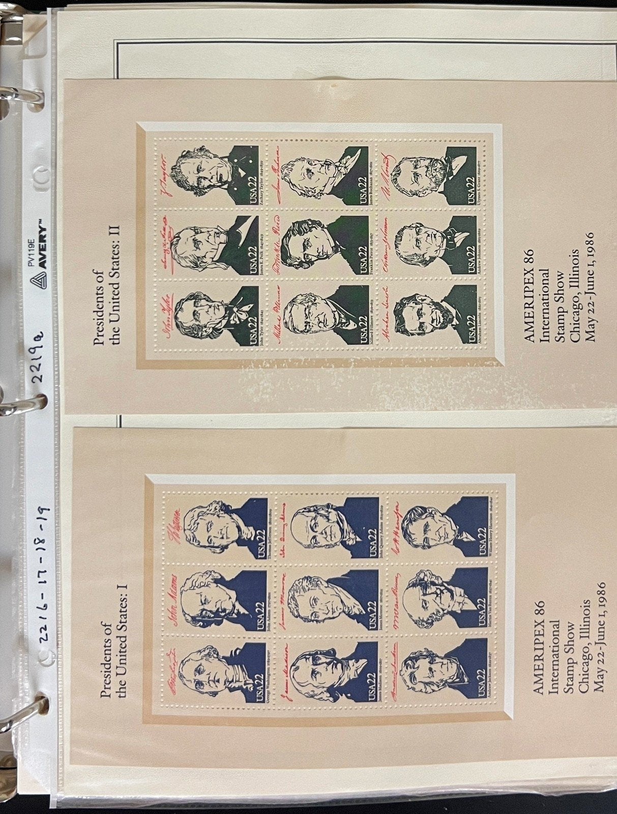 United States 1985-1993 Stamp Collection Mystic Album Mint & Used ZAYIX