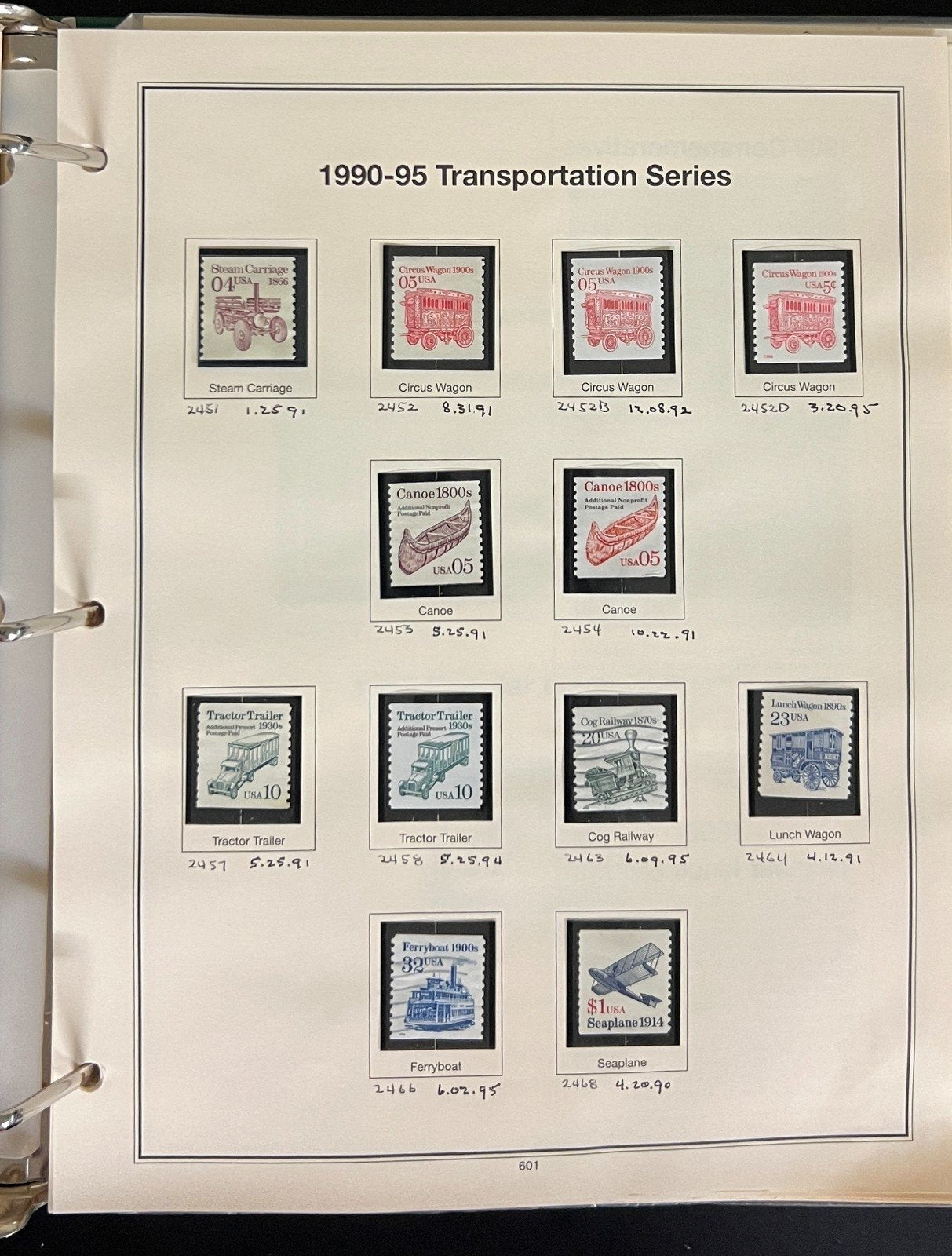 United States 1985-1993 Stamp Collection Mystic Album Mint & Used ZAYIX