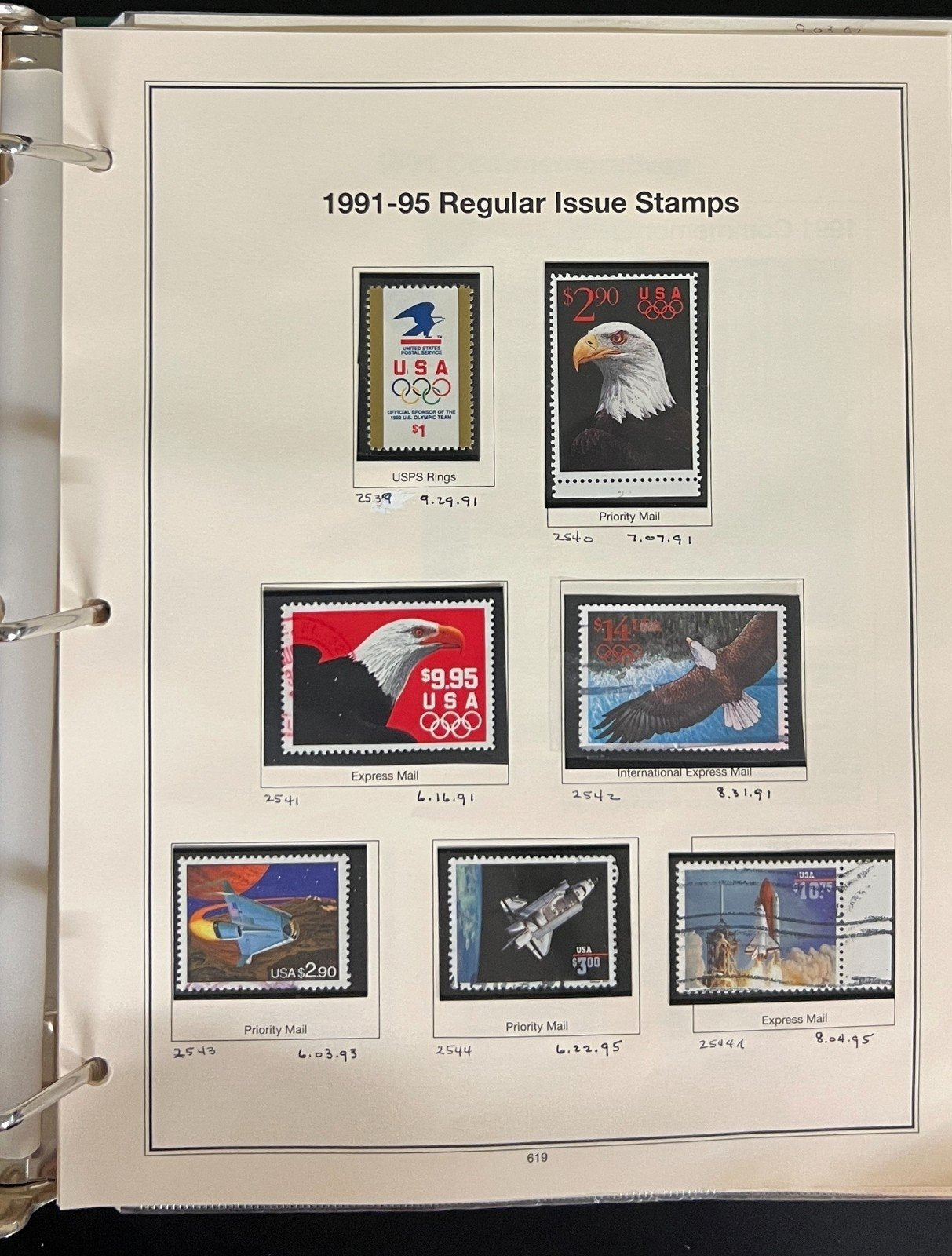 United States 1985-1993 Stamp Collection Mystic Album Mint & Used ZAYIX