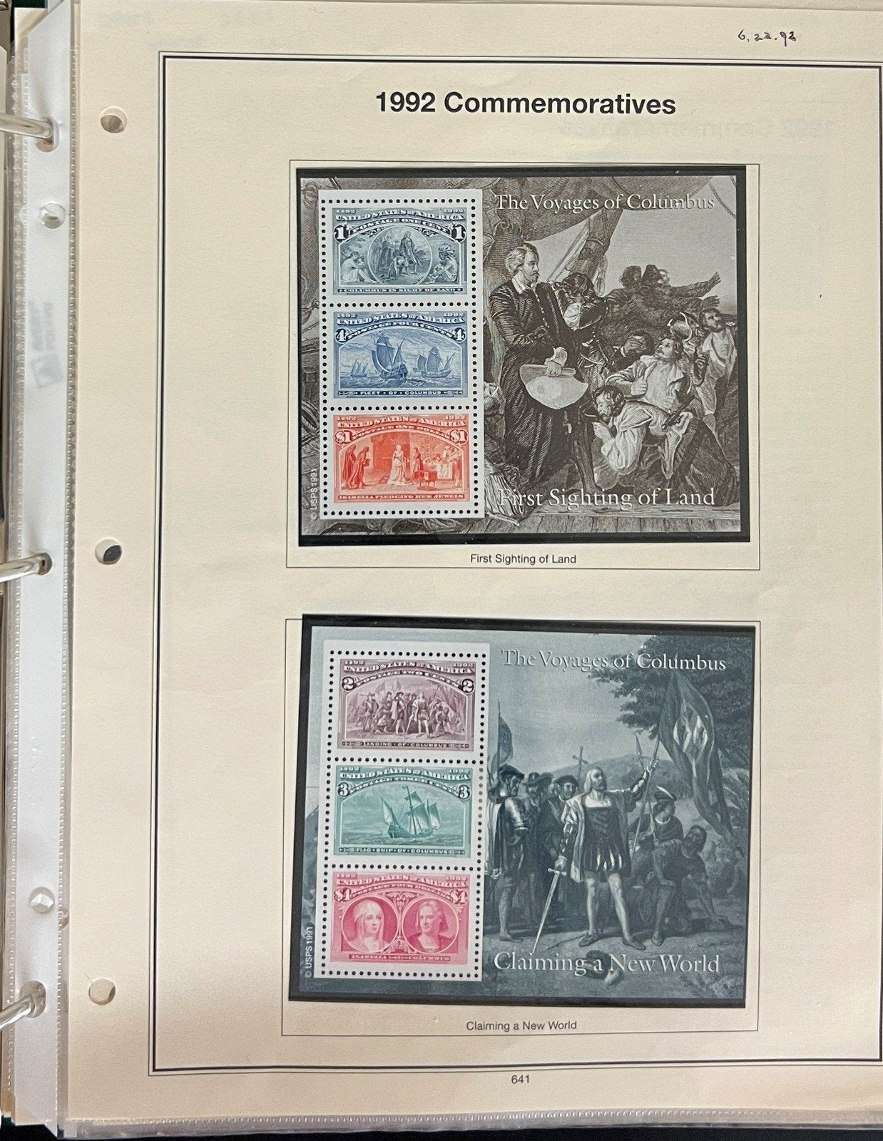 United States 1985-1993 Stamp Collection Mystic Album Mint & Used ZAYIX