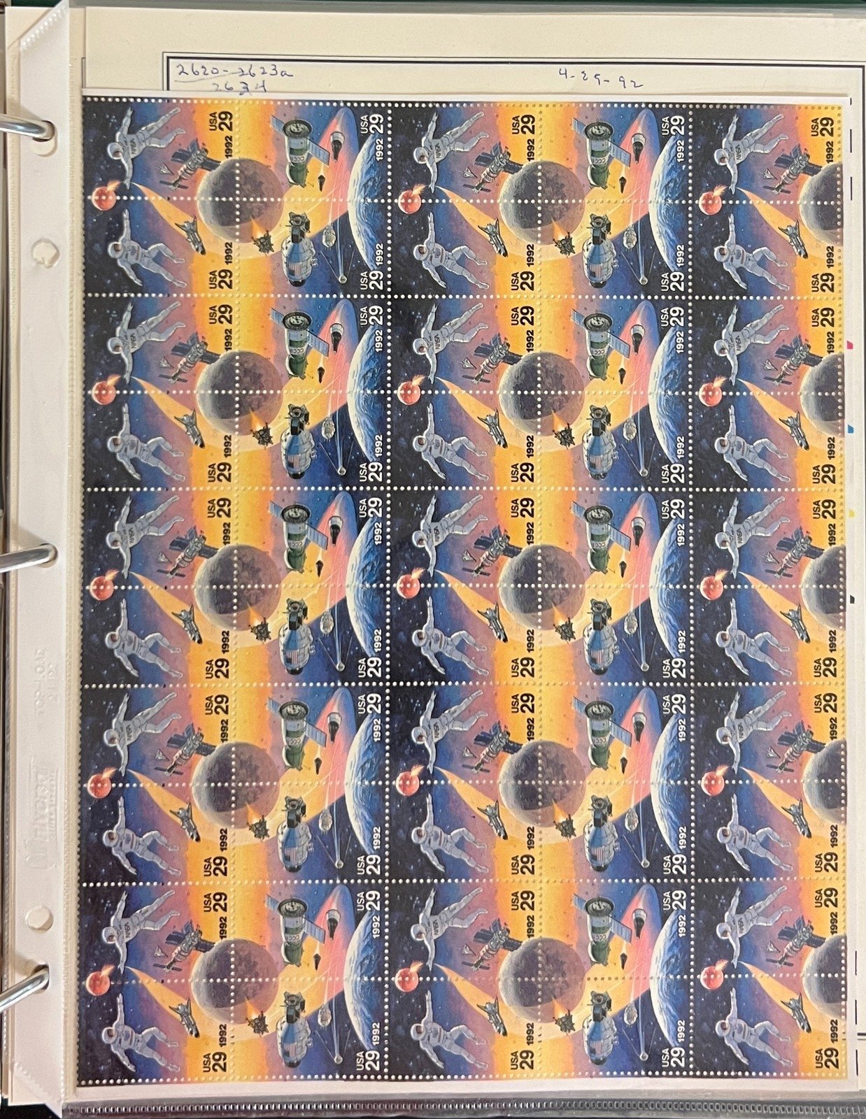United States 1985-1993 Stamp Collection Mystic Album Mint & Used ZAYIX