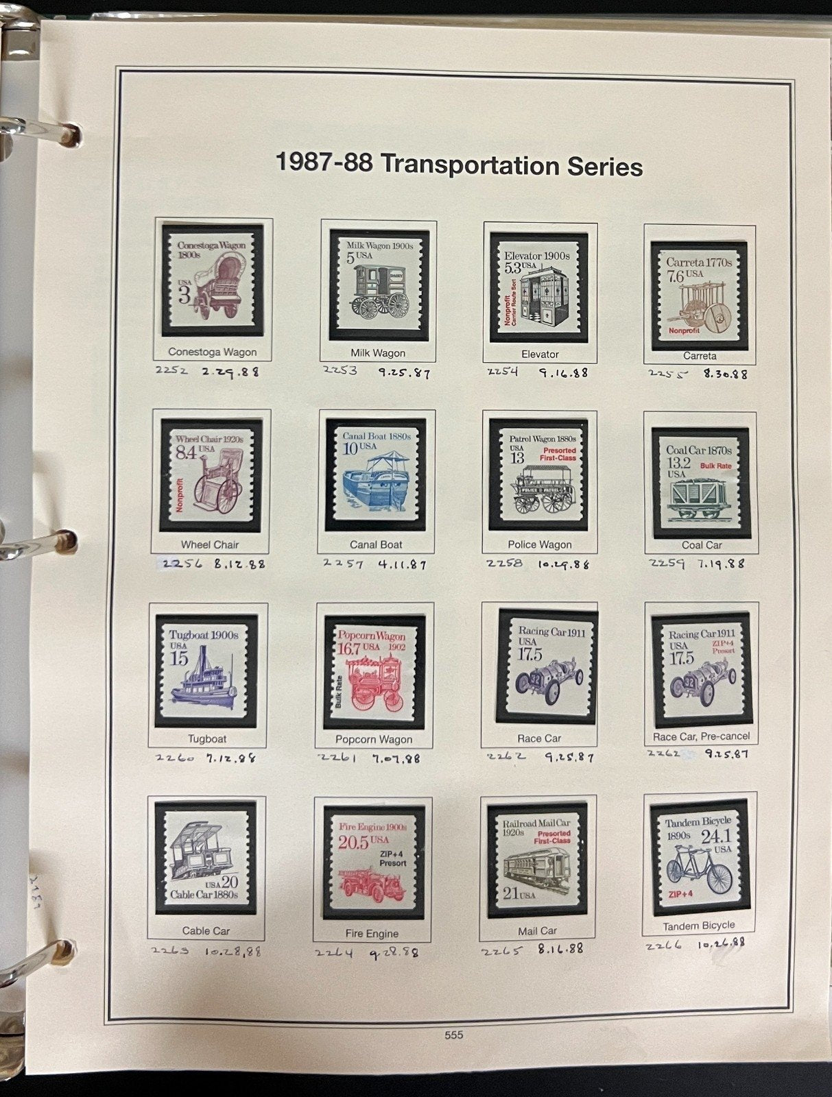 United States 1985-1993 Stamp Collection Mystic Album Mint & Used ZAYIX