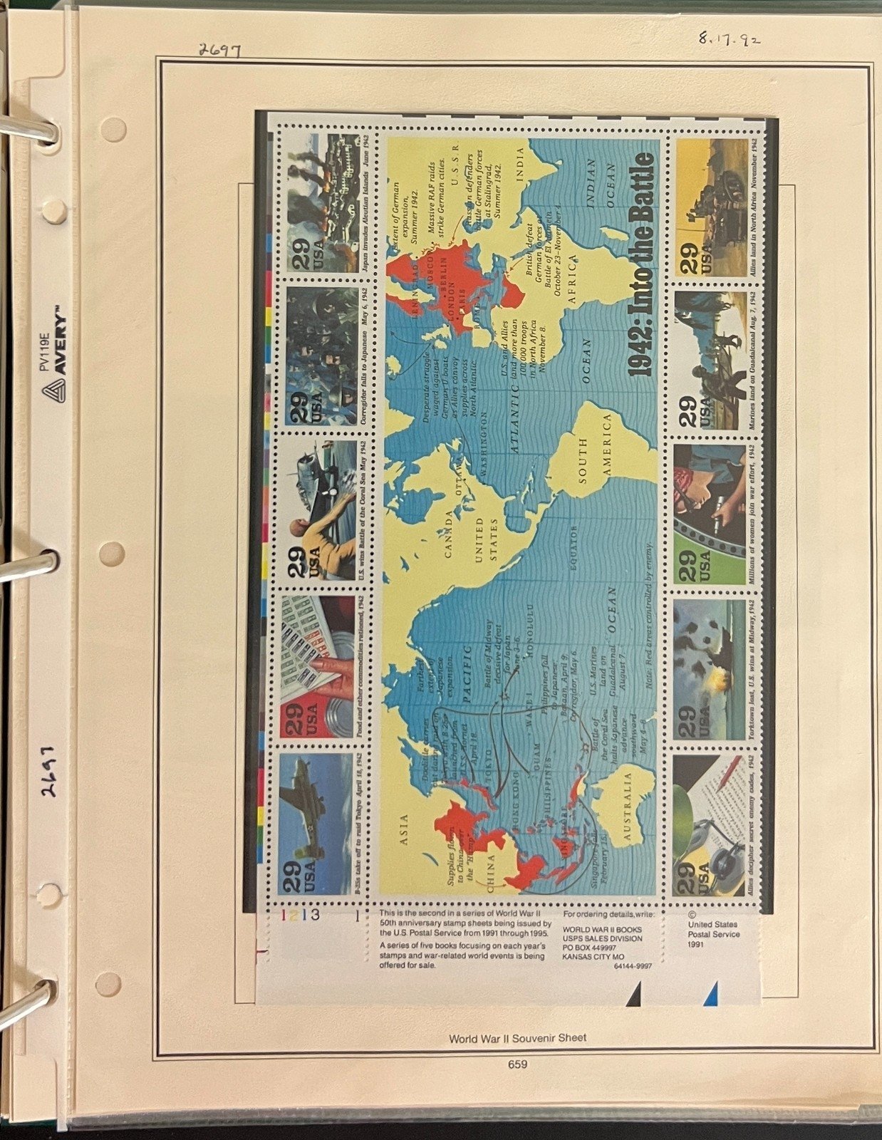 United States 1985-1993 Stamp Collection Mystic Album Mint & Used ZAYIX