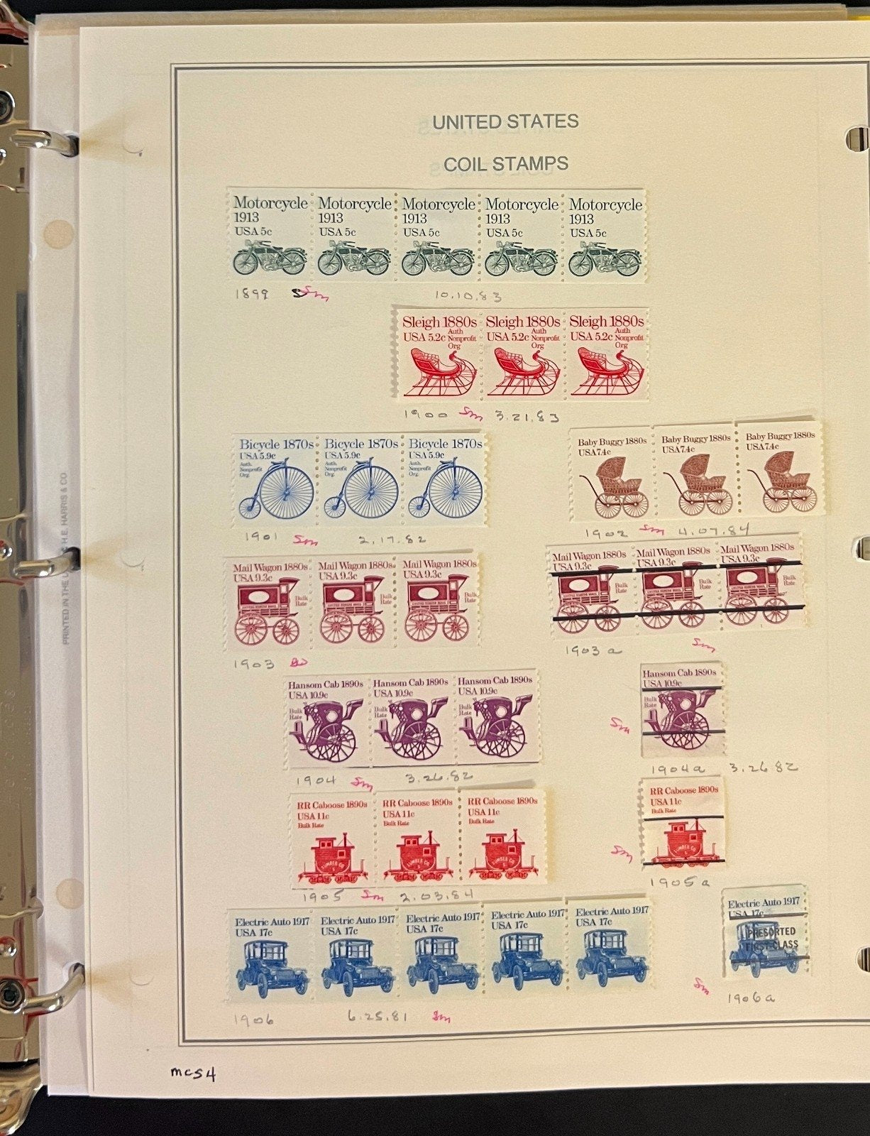 U.S. Back of The Book Stamp Collection Mystic Album Mint & Used ZAYIX