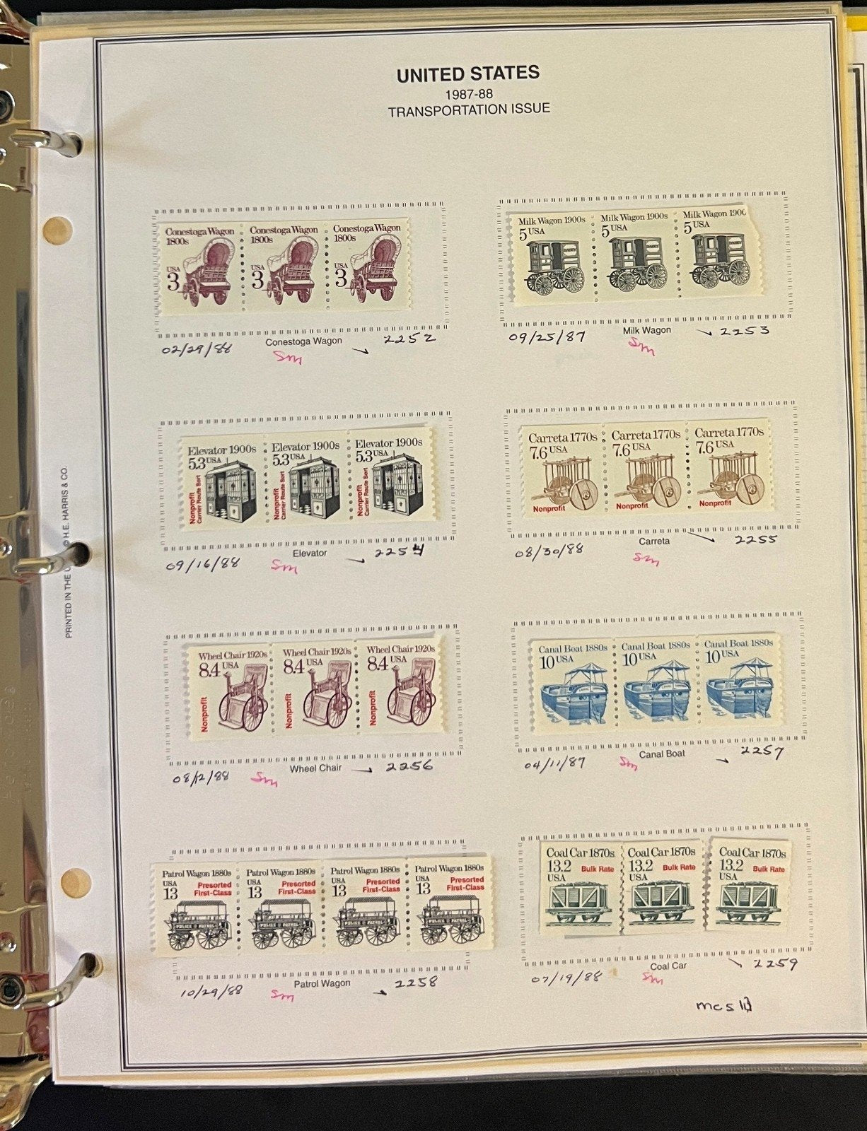 U.S. Back of The Book Stamp Collection Mystic Album Mint & Used ZAYIX