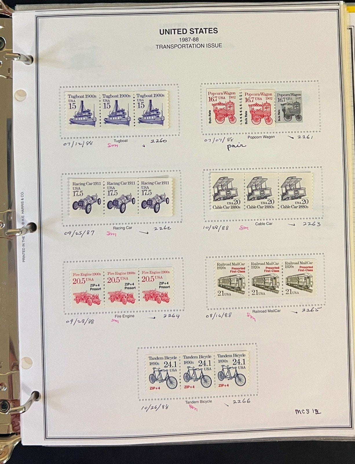 U.S. Back of The Book Stamp Collection Mystic Album Mint & Used ZAYIX