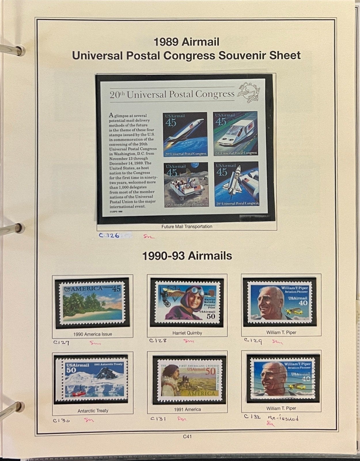 U.S. Back of The Book Stamp Collection Mystic Album Mint & Used ZAYIX