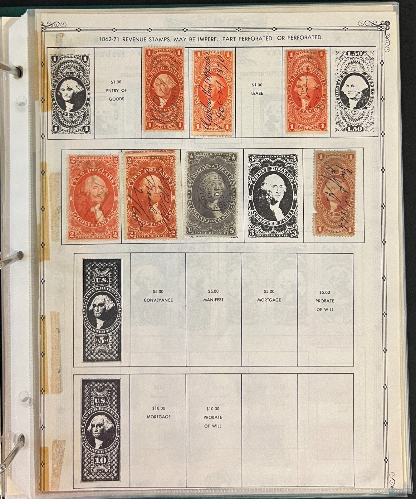 U.S. Back of The Book Stamp Collection Mystic Album Mint & Used ZAYIX