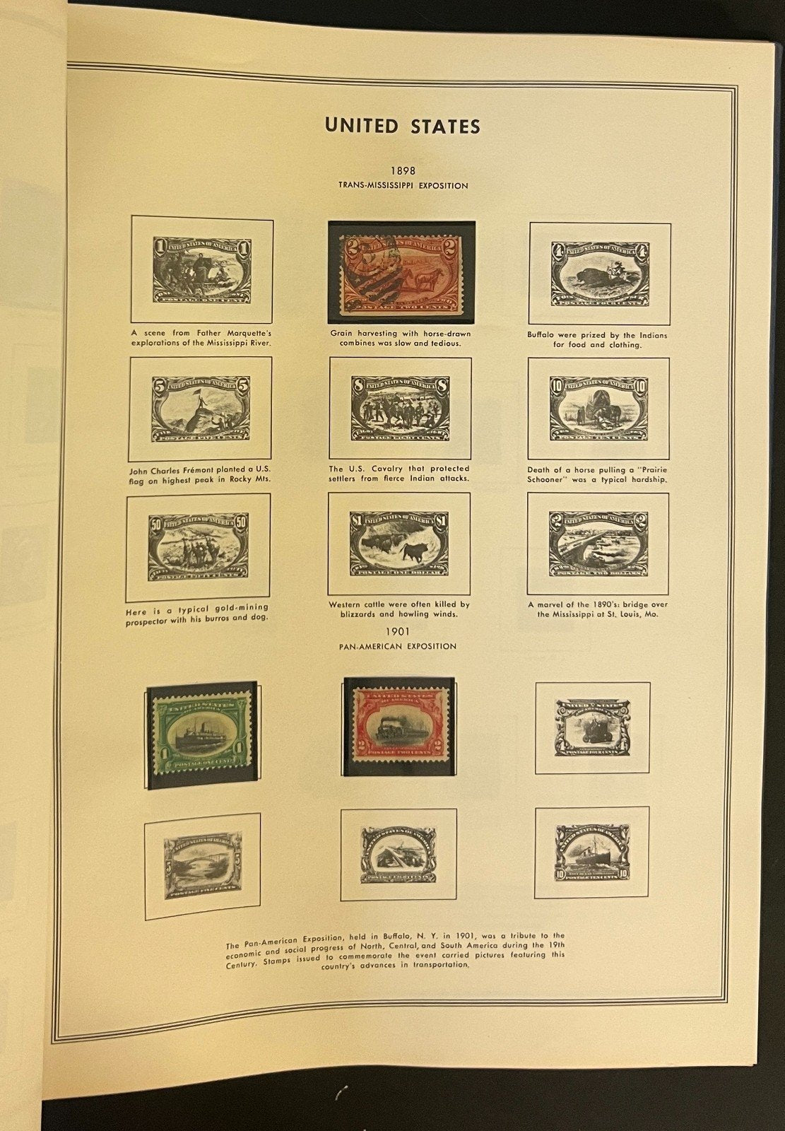 United States 1847-1940  Stamp Collection Harris Album Mint & Used ZAYIX