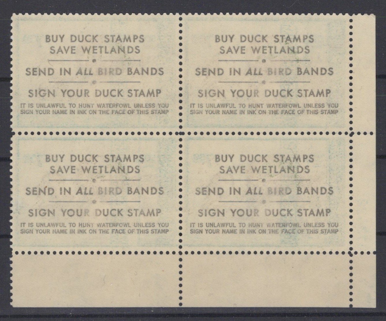 US 1979 Green-Winged Teal Plate Block $7.50 Duck Stamp Scott# RW46 MNH VF ZAYIX