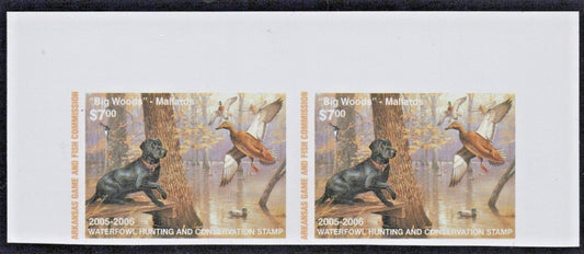 2005 Arkansas $7 Resident Duck Stamp Proof Pair #AR-PP25 MNH VF ZAYIX