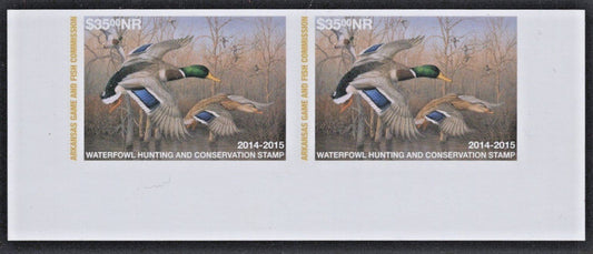 2014 Arkansas $35 Non-Resident Waterfowl Proof Pair C# AR-PPN34 MNH VF  ZAYIX