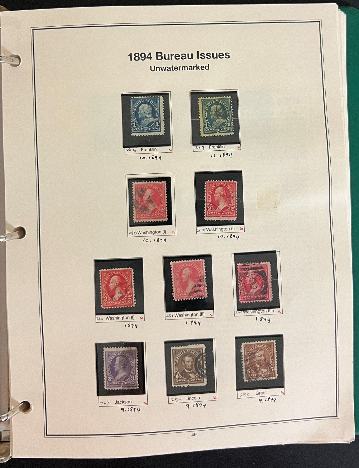 US Classic 1847-1959 Stamp Collection Mint Used Better Values Mystic Album ZAYIX