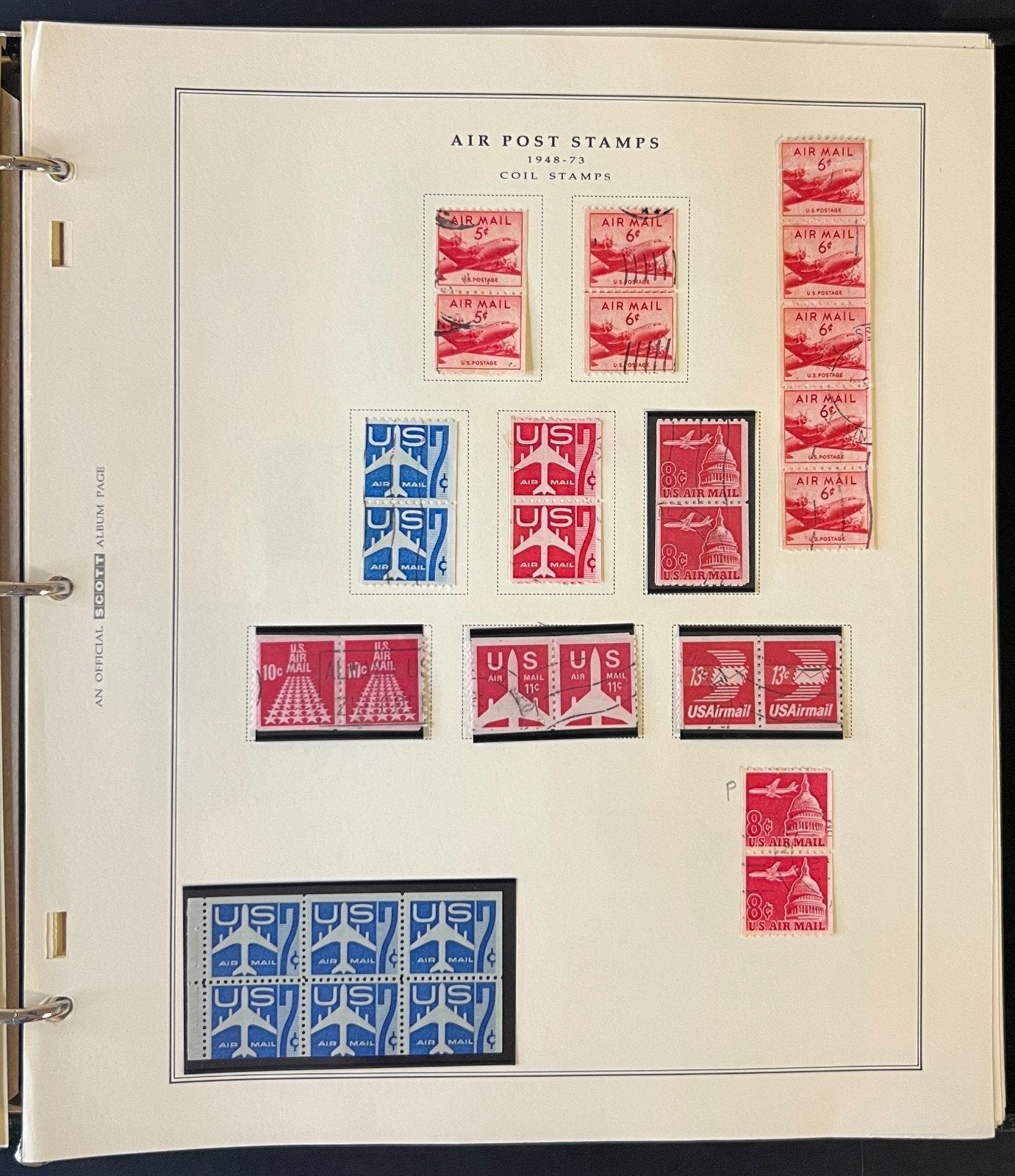 U.S. Airmail & Postage Due & Official Mail Stamp Collection Album ZAYIX