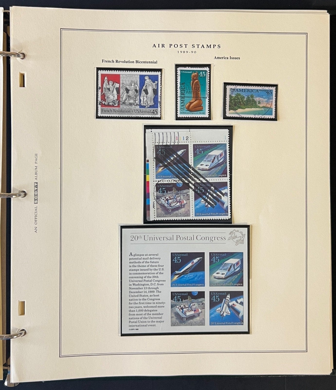 U.S. Airmail & Postage Due & Official Mail Stamp Collection Album ZAYIX