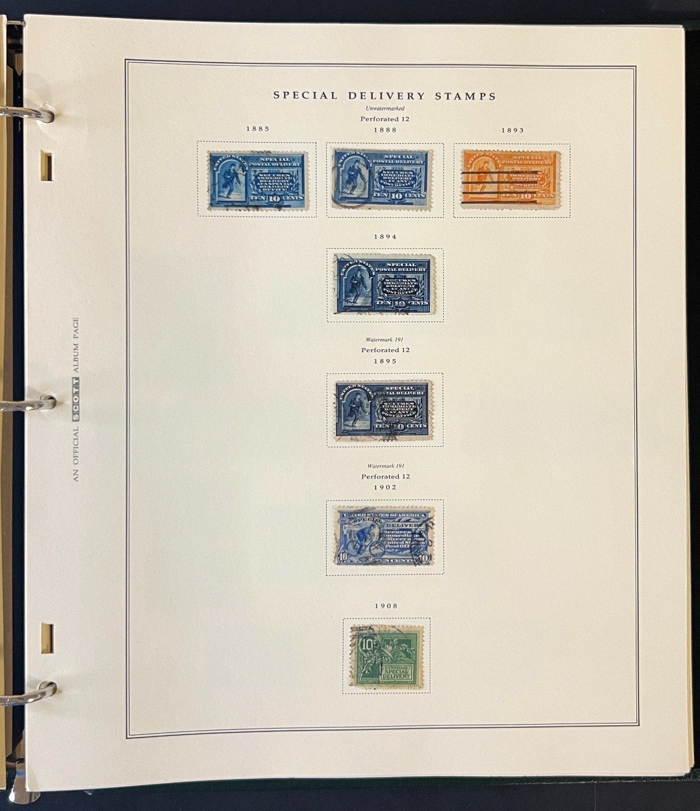 U.S. Airmail & Postage Due & Official Mail Stamp Collection Album ZAYIX