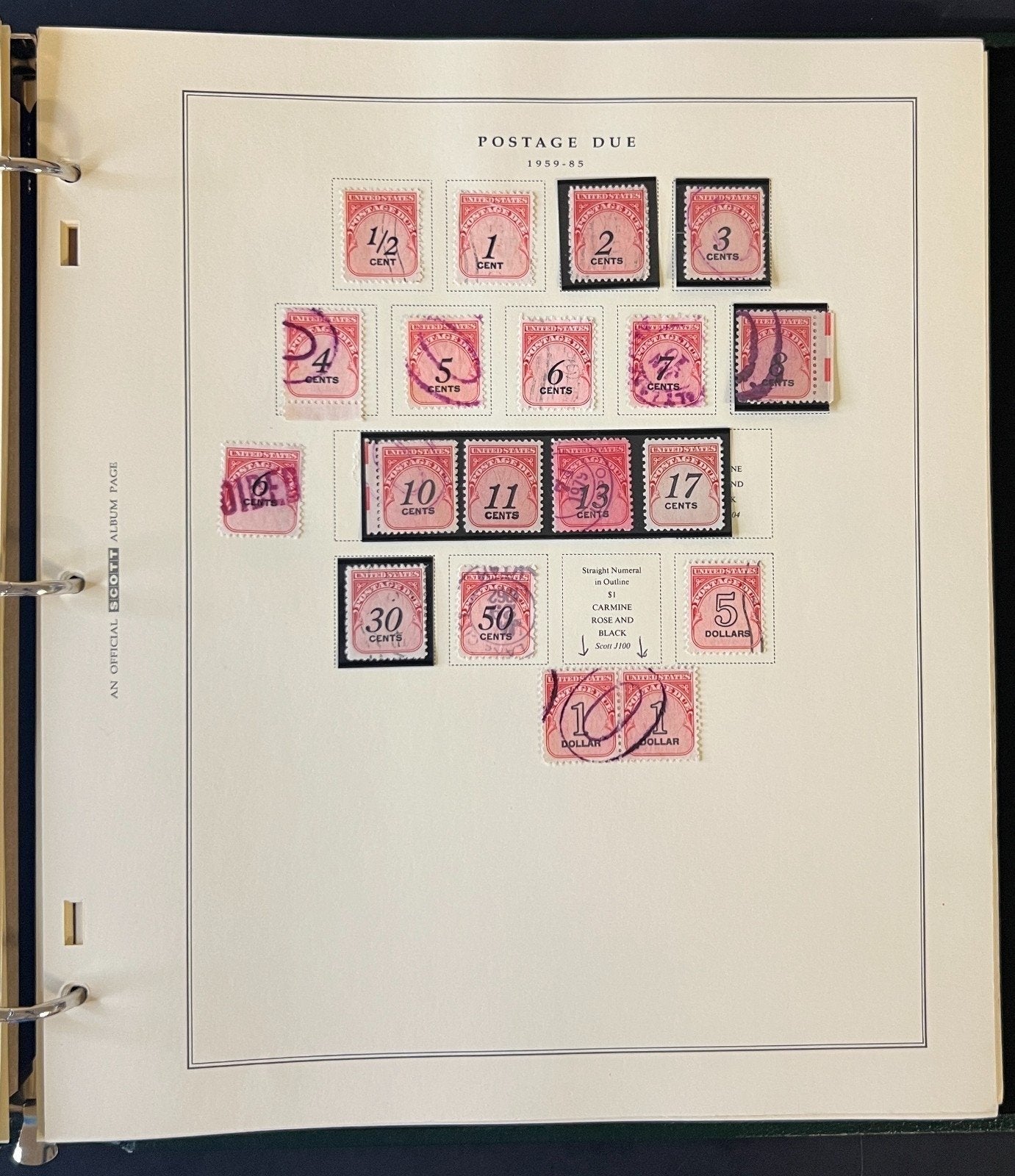 U.S. Airmail & Postage Due & Official Mail Stamp Collection Album ZAYIX