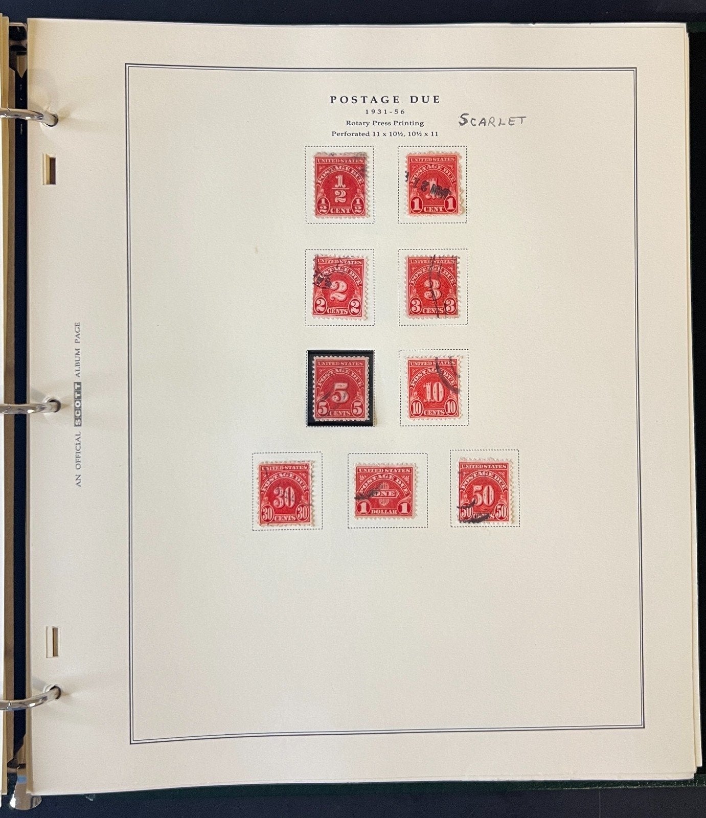 U.S. Airmail & Postage Due & Official Mail Stamp Collection Album ZAYIX