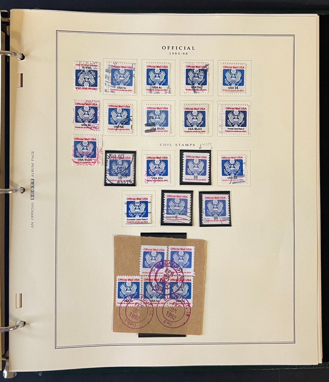 U.S. Airmail & Postage Due & Official Mail Stamp Collection Album ZAYIX