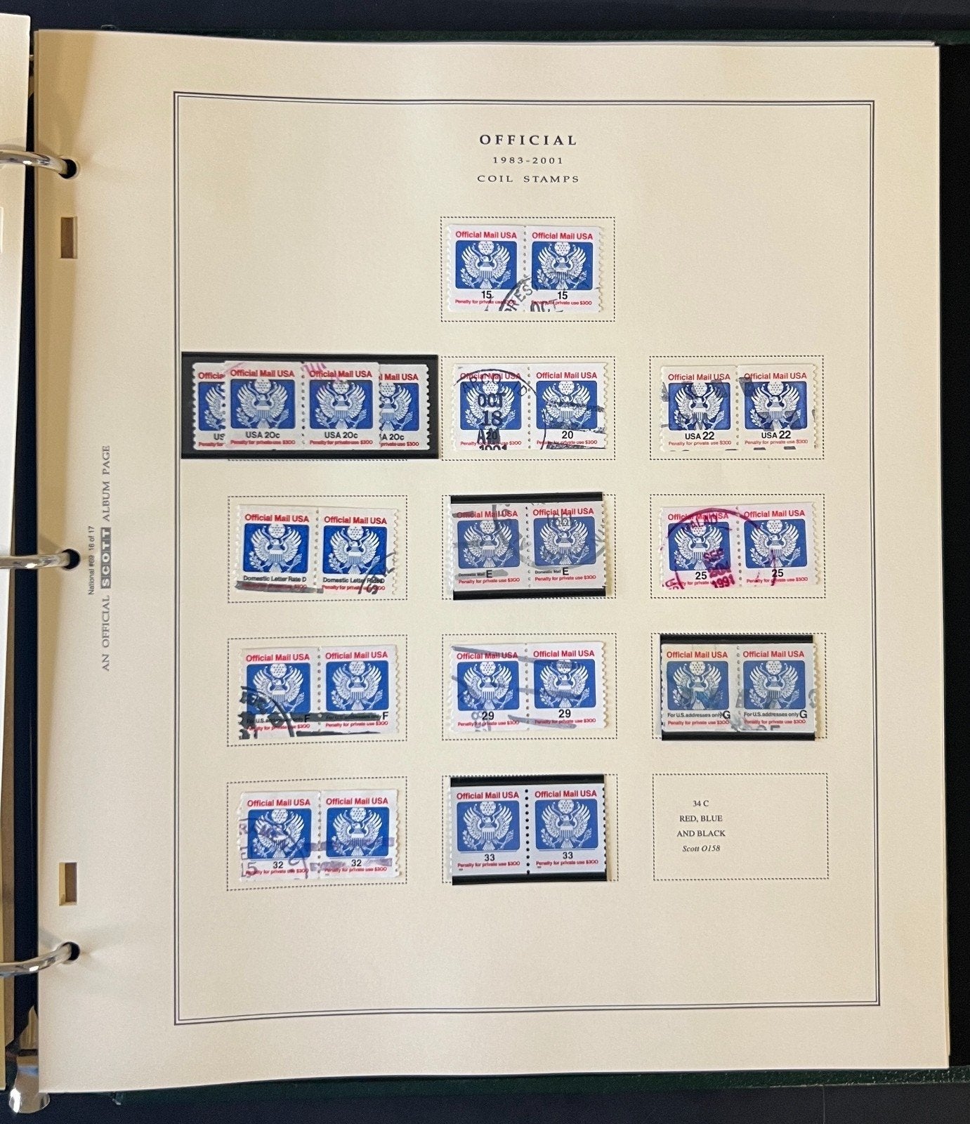 U.S. Airmail & Postage Due & Official Mail Stamp Collection Album ZAYIX
