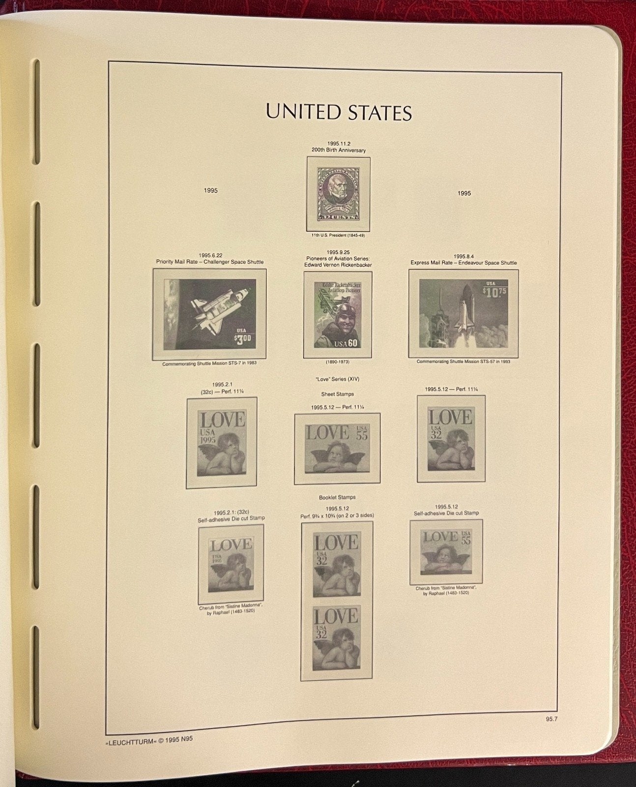 United States 1987-1995 Lighthouse Hingeless Stamp Album ZAYIX