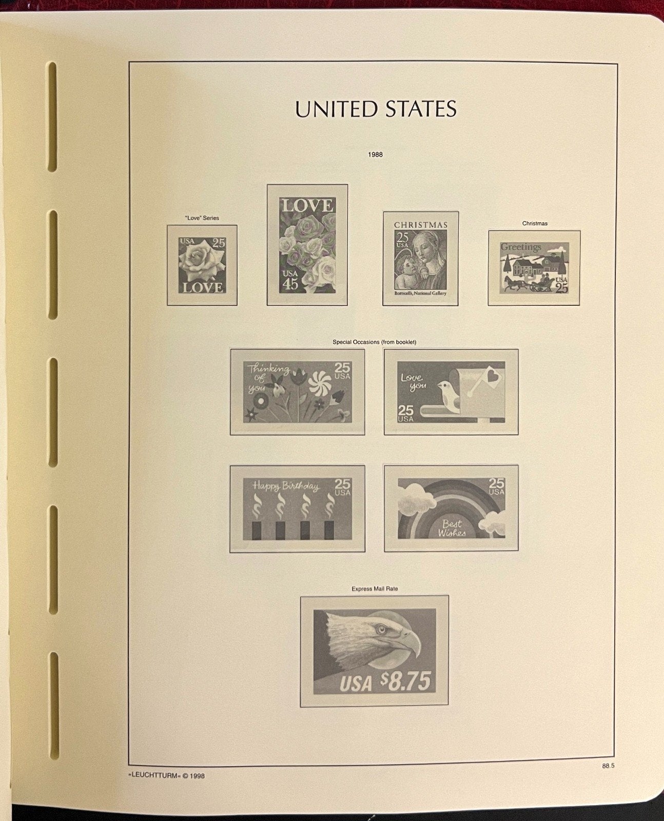 United States 1987-1995 Lighthouse Hingeless Stamp Album ZAYIX