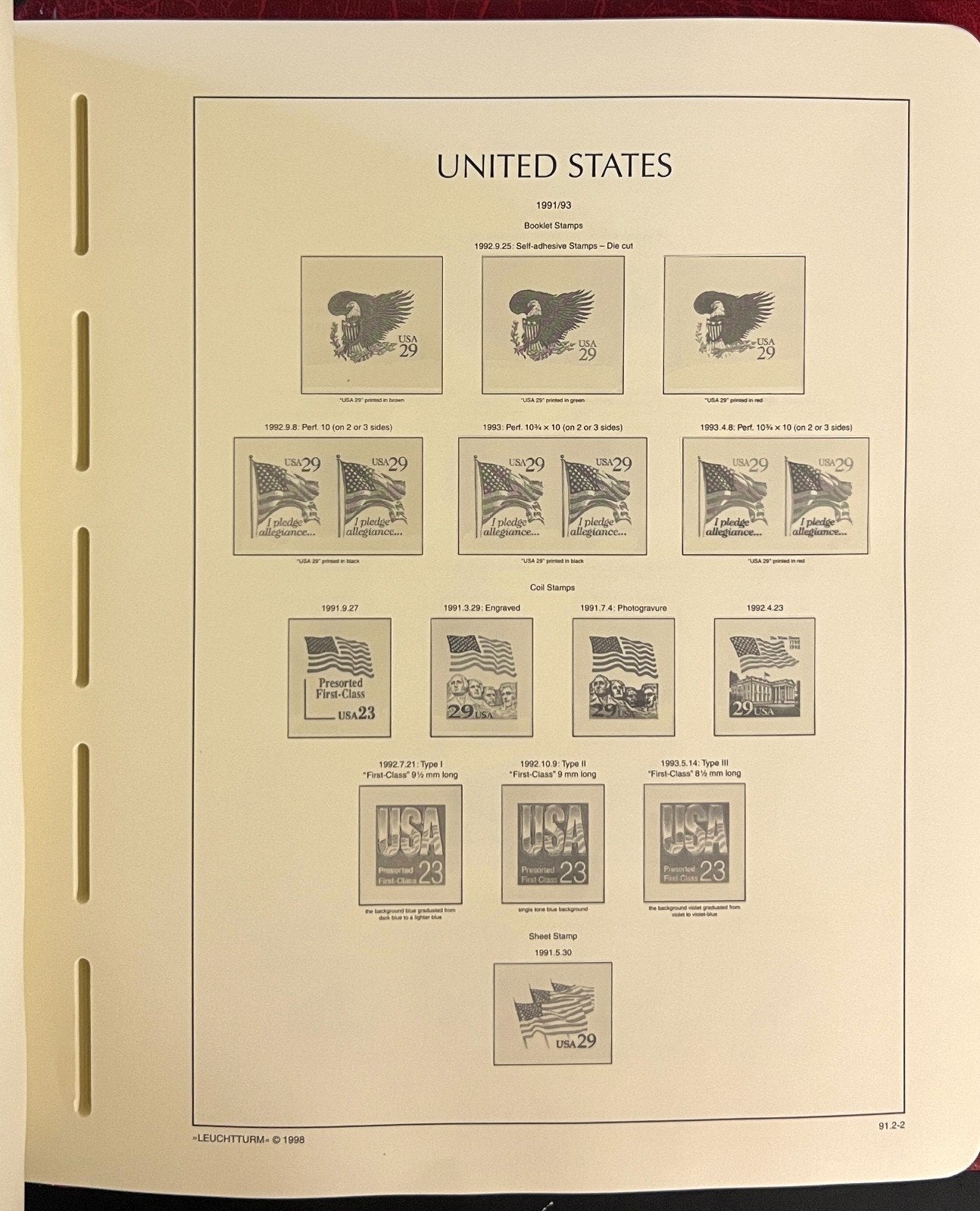 United States 1987-1995 Lighthouse Hingeless Stamp Album ZAYIX