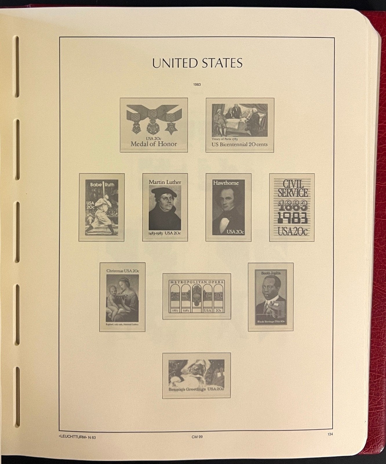 United States 1975-1993 Lighthouse Hingeless Stamp Album ZAYIX