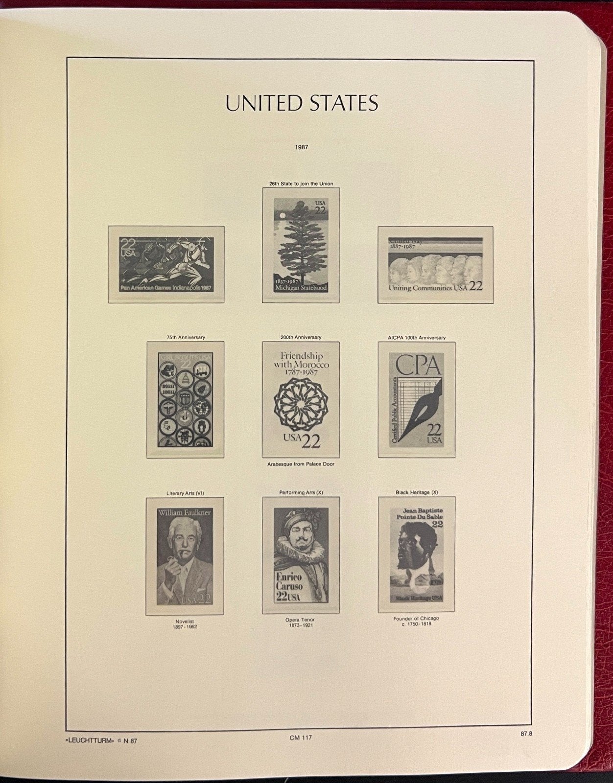 United States 1975-1993 Lighthouse Hingeless Stamp Album ZAYIX