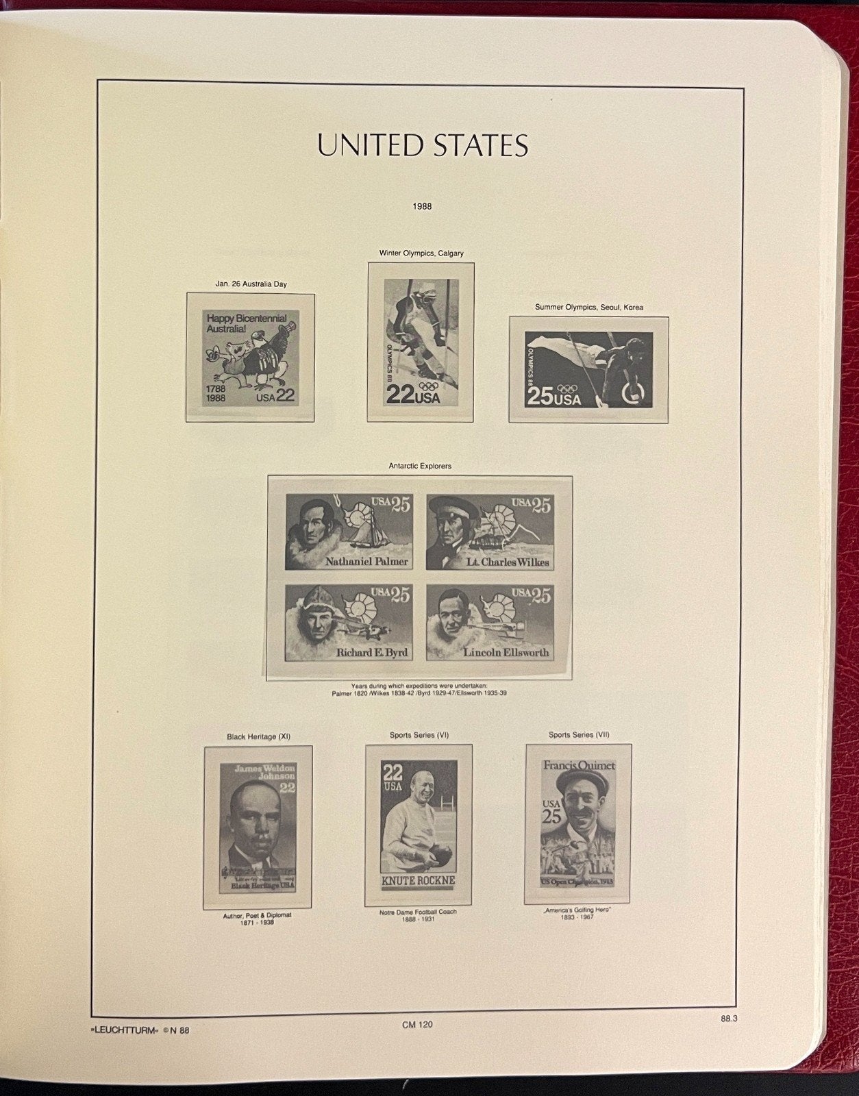 United States 1975-1993 Lighthouse Hingeless Stamp Album ZAYIX