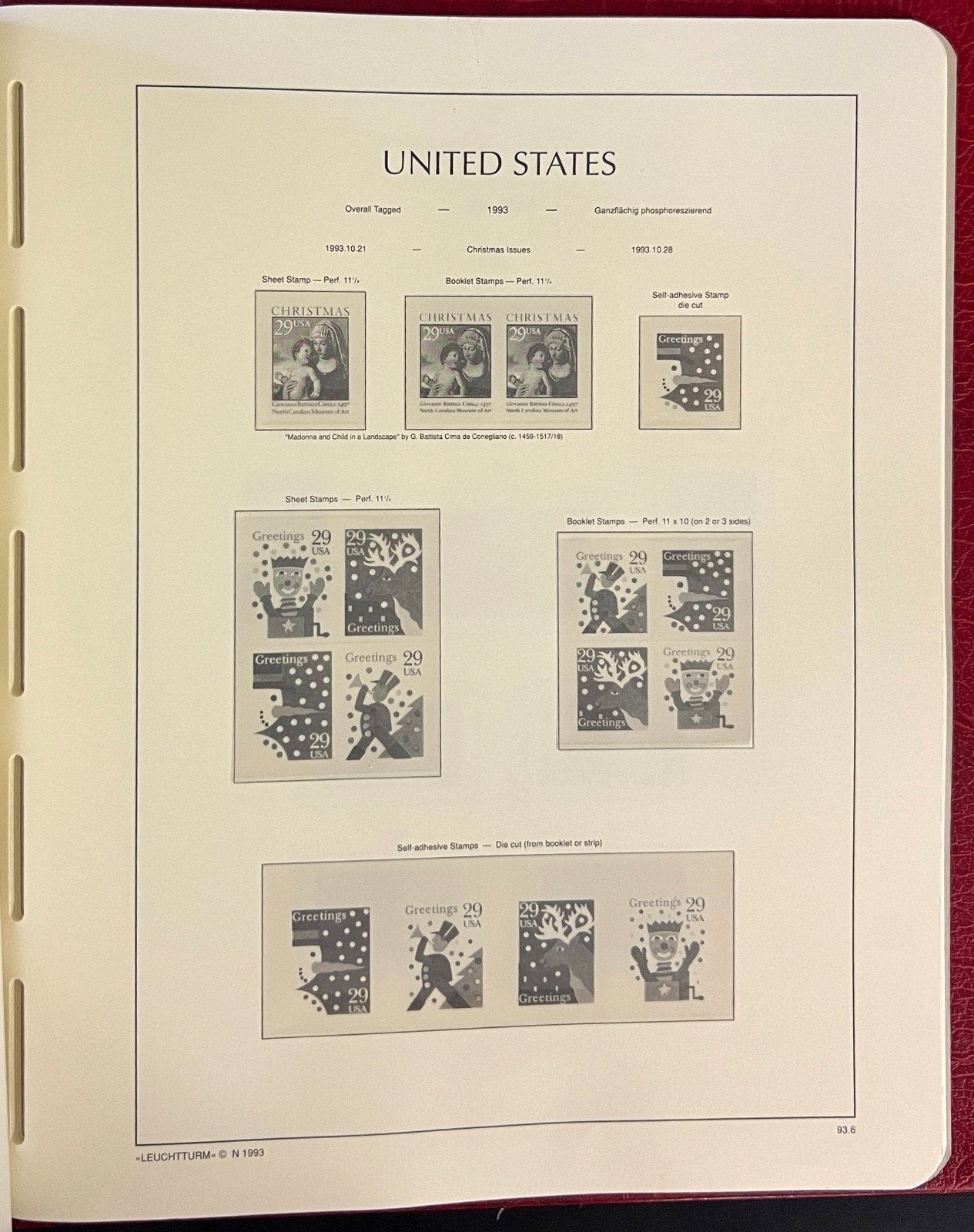 United States 1975-1993 Lighthouse Hingeless Stamp Album ZAYIX