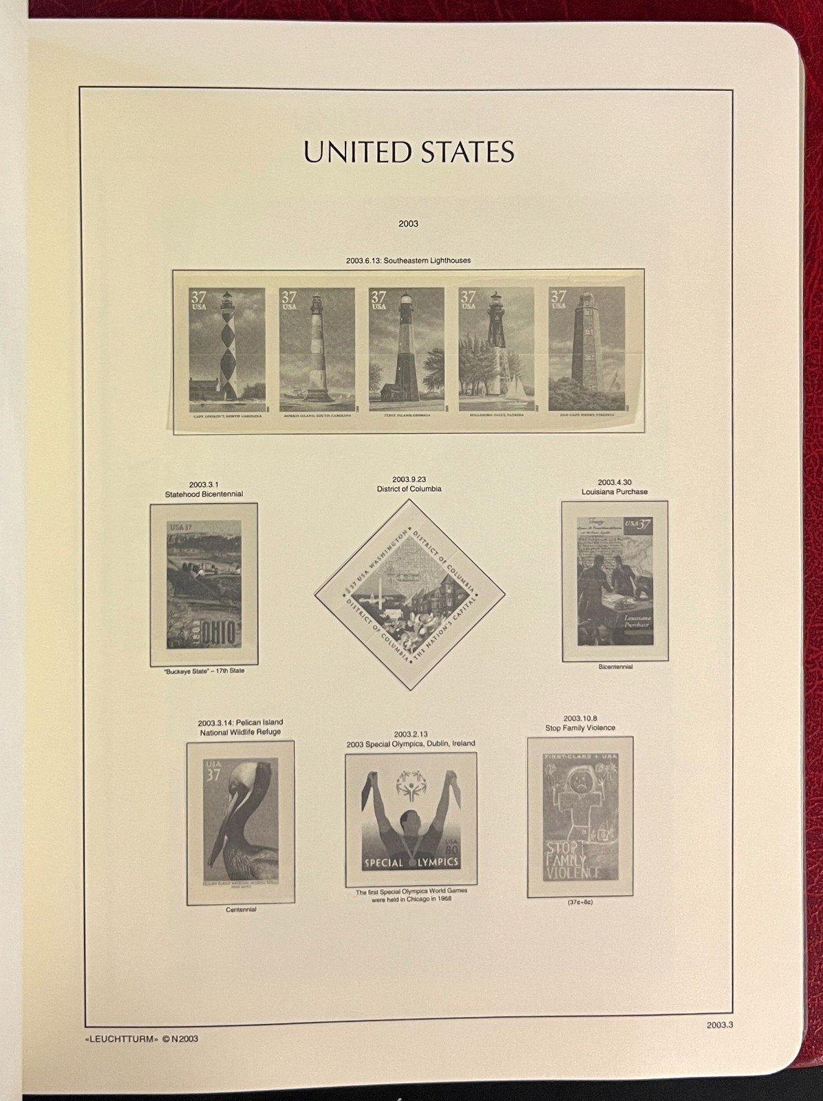 United States 1975-1993 Lighthouse Hingeless Stamp Album ZAYIX