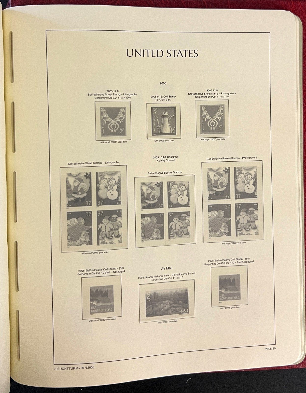 United States 1975-1993 Lighthouse Hingeless Stamp Album ZAYIX