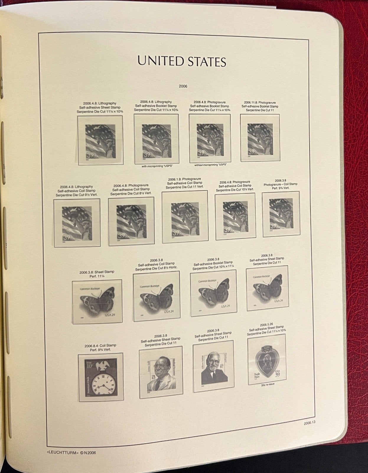 United States 1975-1993 Lighthouse Hingeless Stamp Album ZAYIX