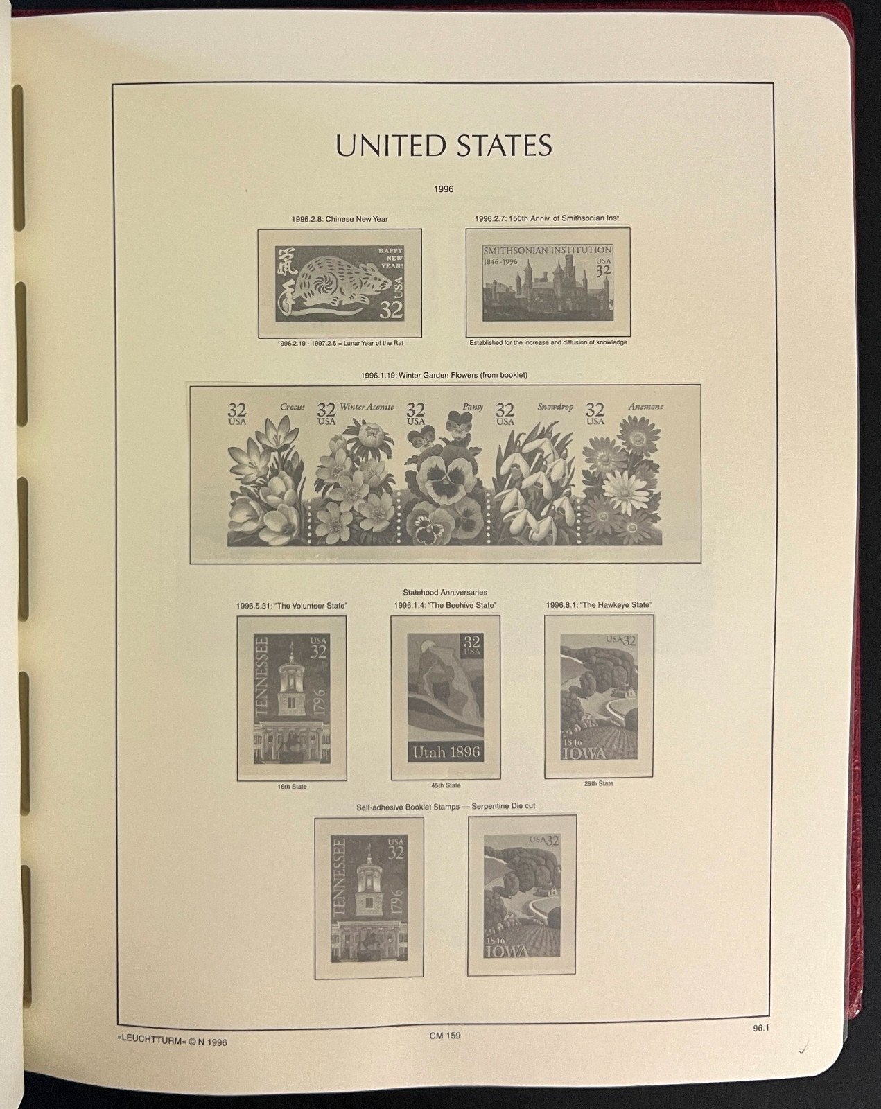 United States 1975-1993 Lighthouse Hingeless Stamp Album ZAYIX