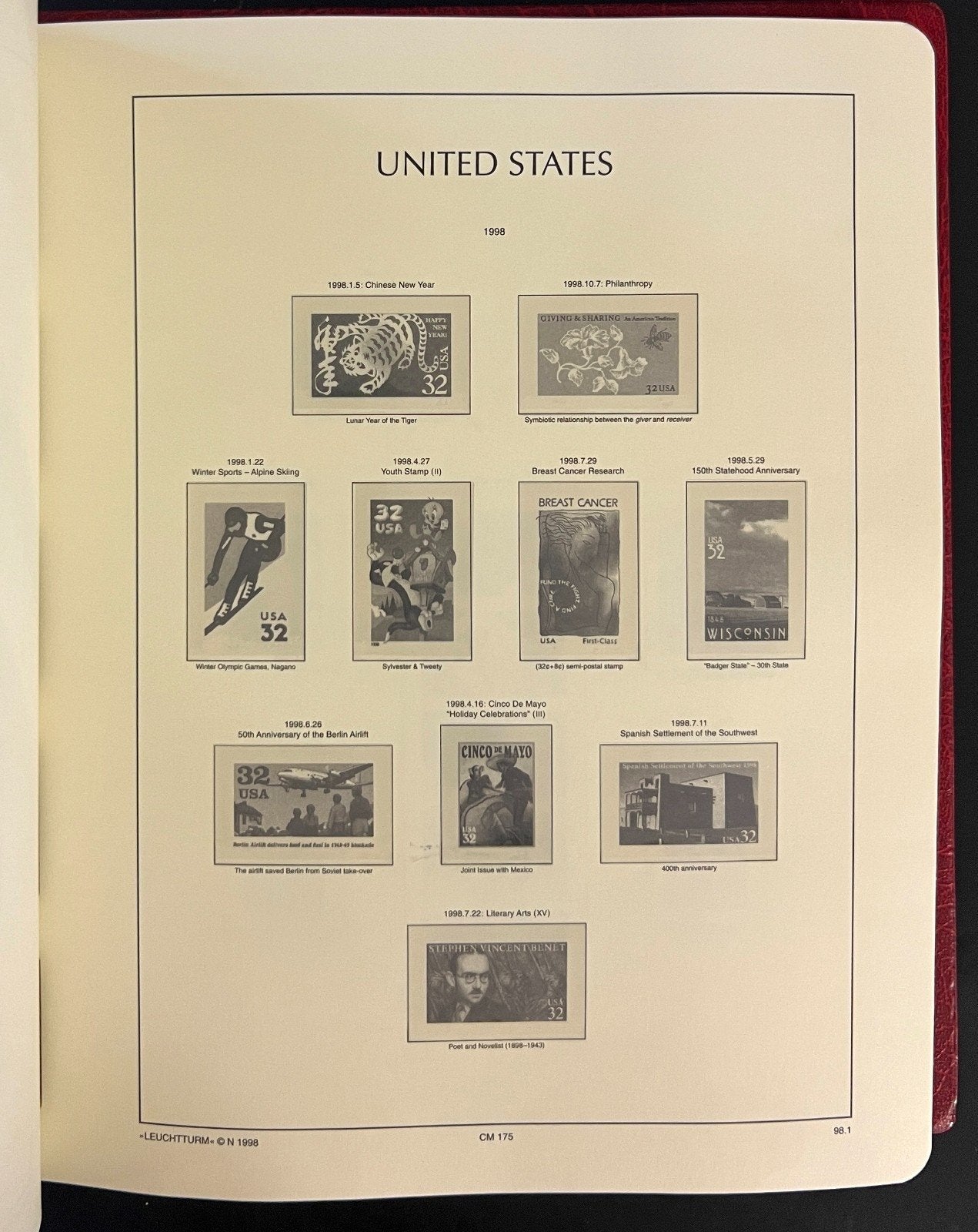 United States 1975-1993 Lighthouse Hingeless Stamp Album ZAYIX