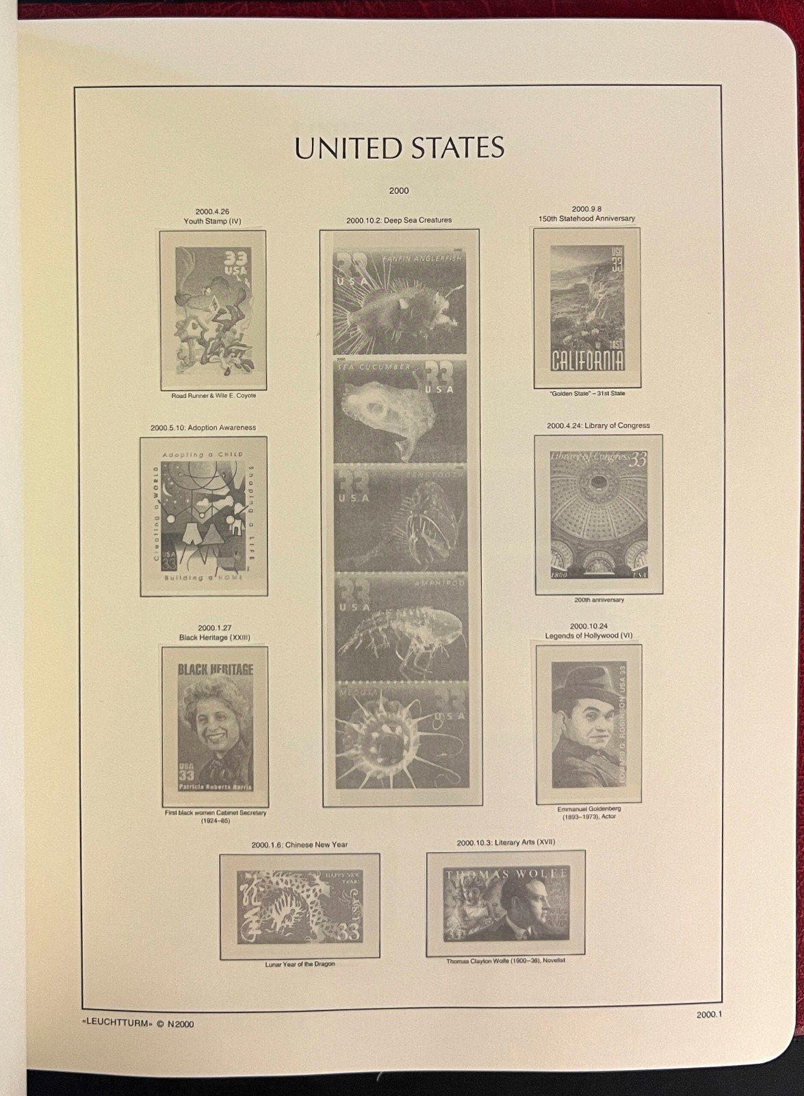 United States 1975-1993 Lighthouse Hingeless Stamp Album ZAYIX