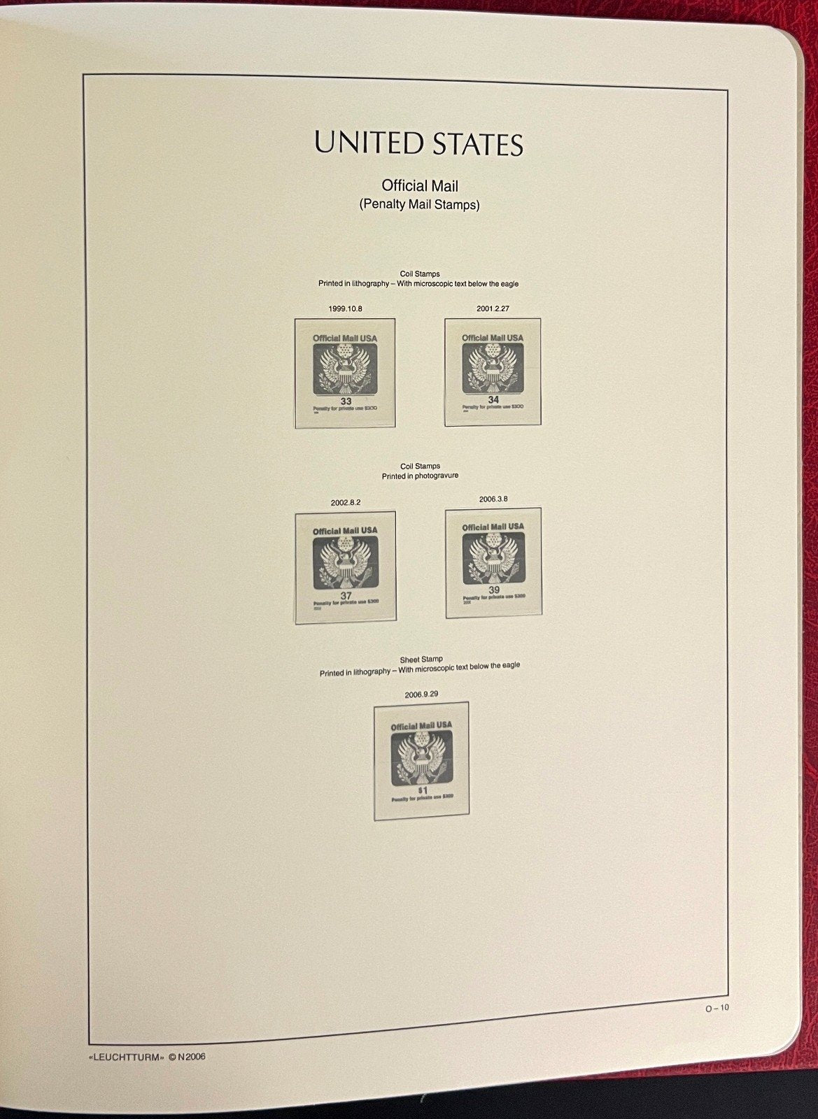 United States 1996-2006 Lighthouse Hingeless Stamp Album ZAYIX