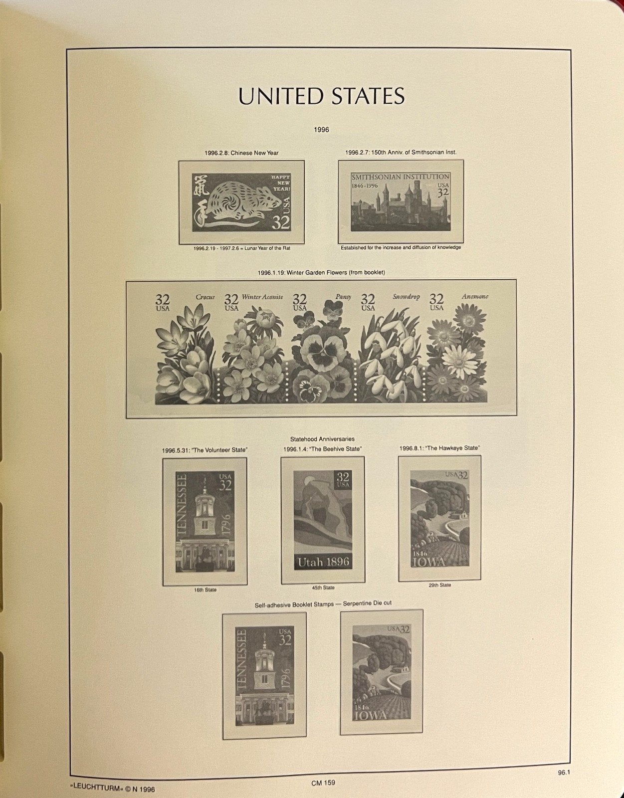 United States 1996-2006 Lighthouse Hingeless Stamp Album ZAYIX