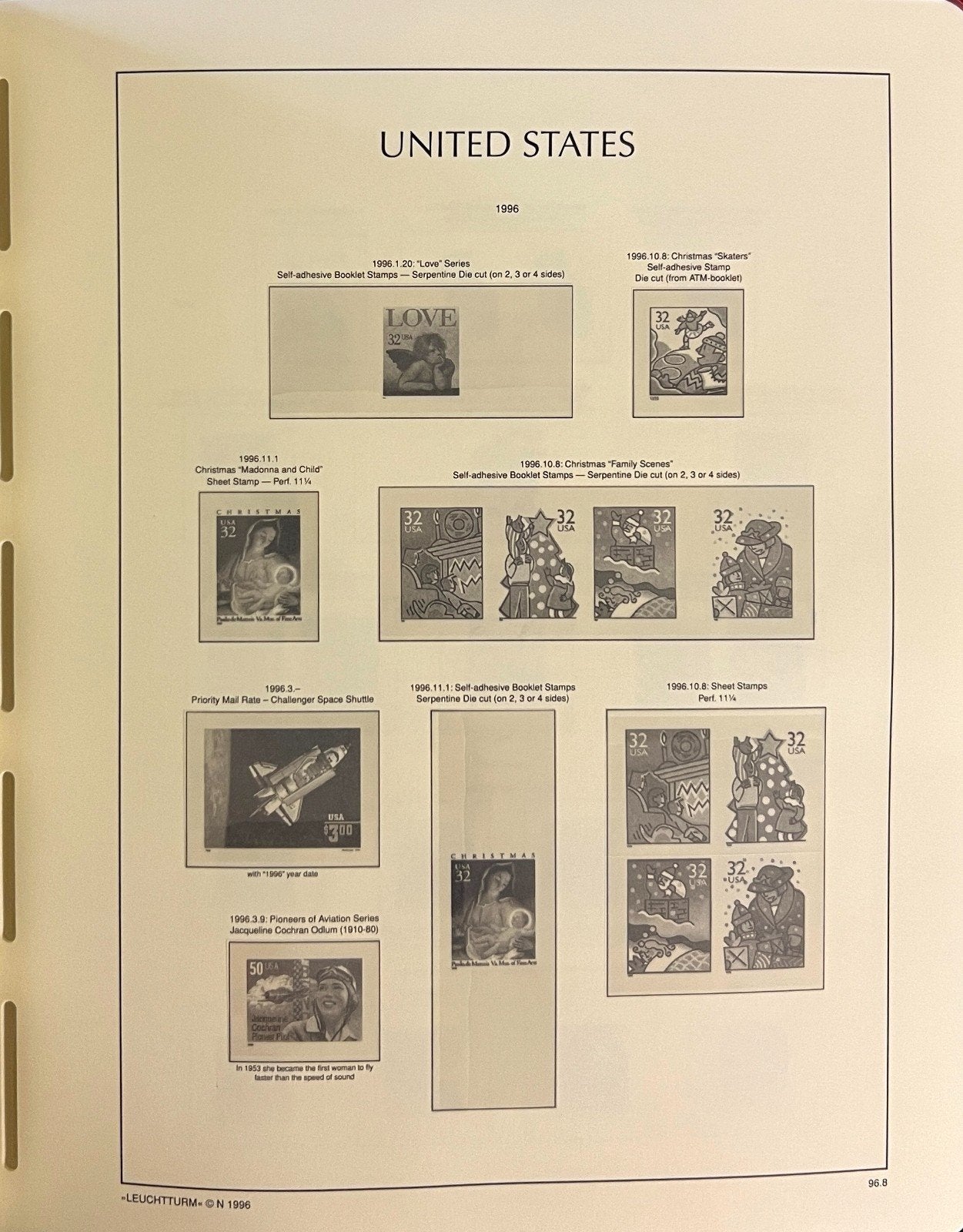 United States 1996-2006 Lighthouse Hingeless Stamp Album ZAYIX