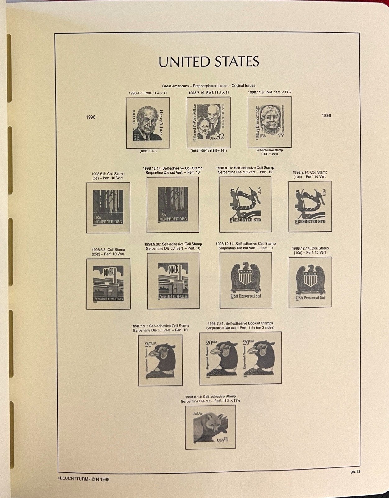 United States 1996-2006 Lighthouse Hingeless Stamp Album ZAYIX