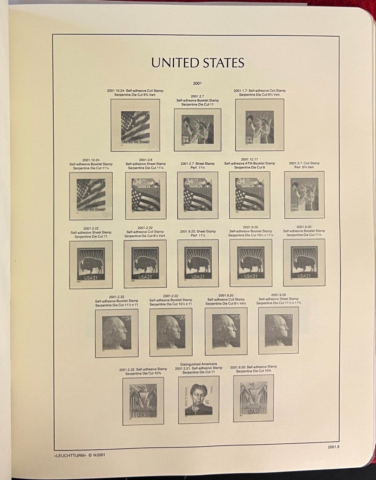 United States 1996-2006 Lighthouse Hingeless Stamp Album ZAYIX