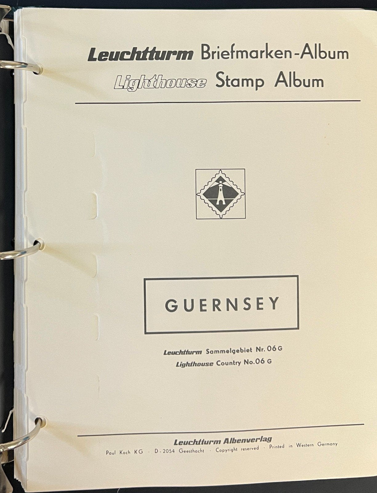 Guernsey 1941-1990 Scott Specialty Stamp Album Lighthouse Hingeless Pages ZAYIX