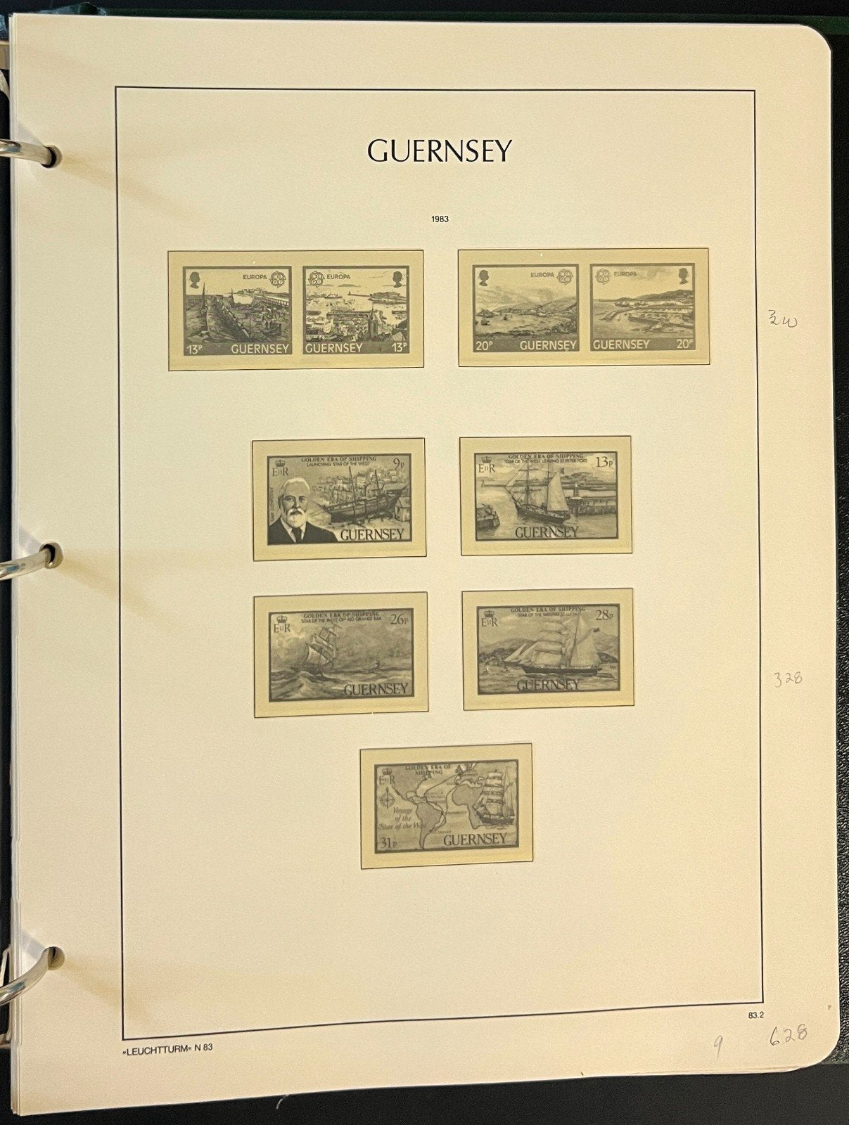 Guernsey 1941-1990 Scott Specialty Stamp Album Lighthouse Hingeless Pages ZAYIX
