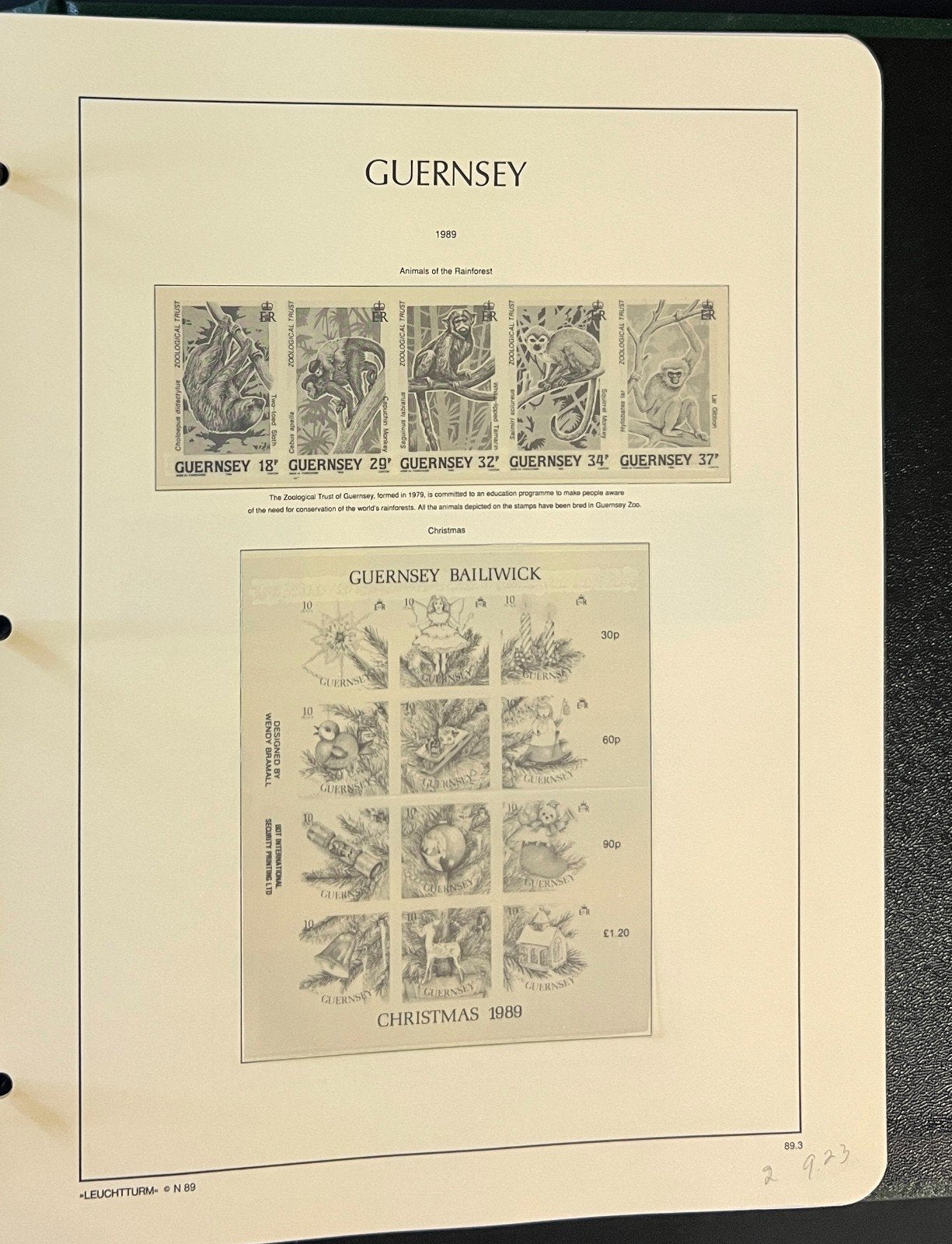 Guernsey 1941-1990 Scott Specialty Stamp Album Lighthouse Hingeless Pages ZAYIX