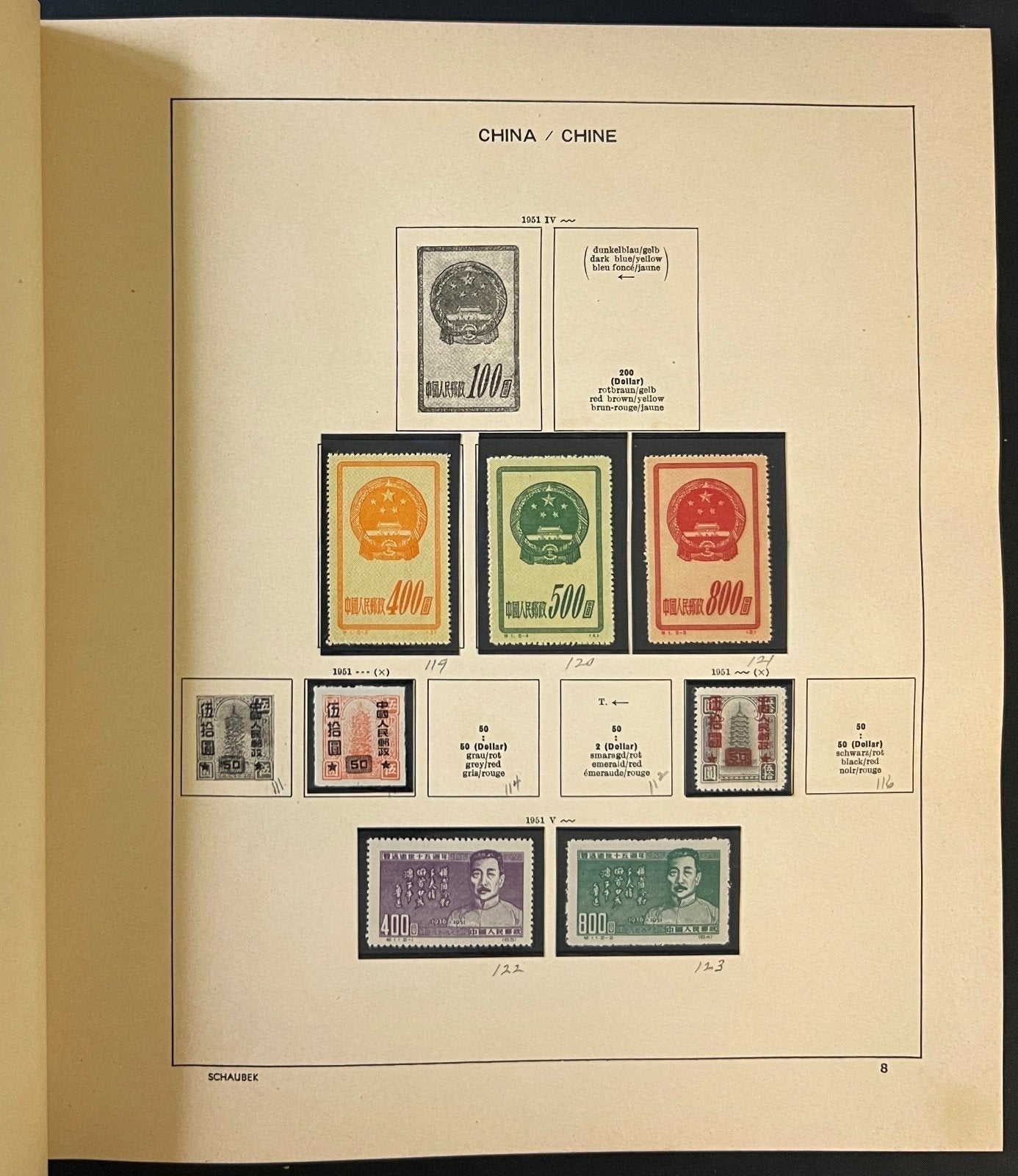 PRC China 1949-1982 Stamp Collection 2 Volume Album Mint & Used ZAYIX