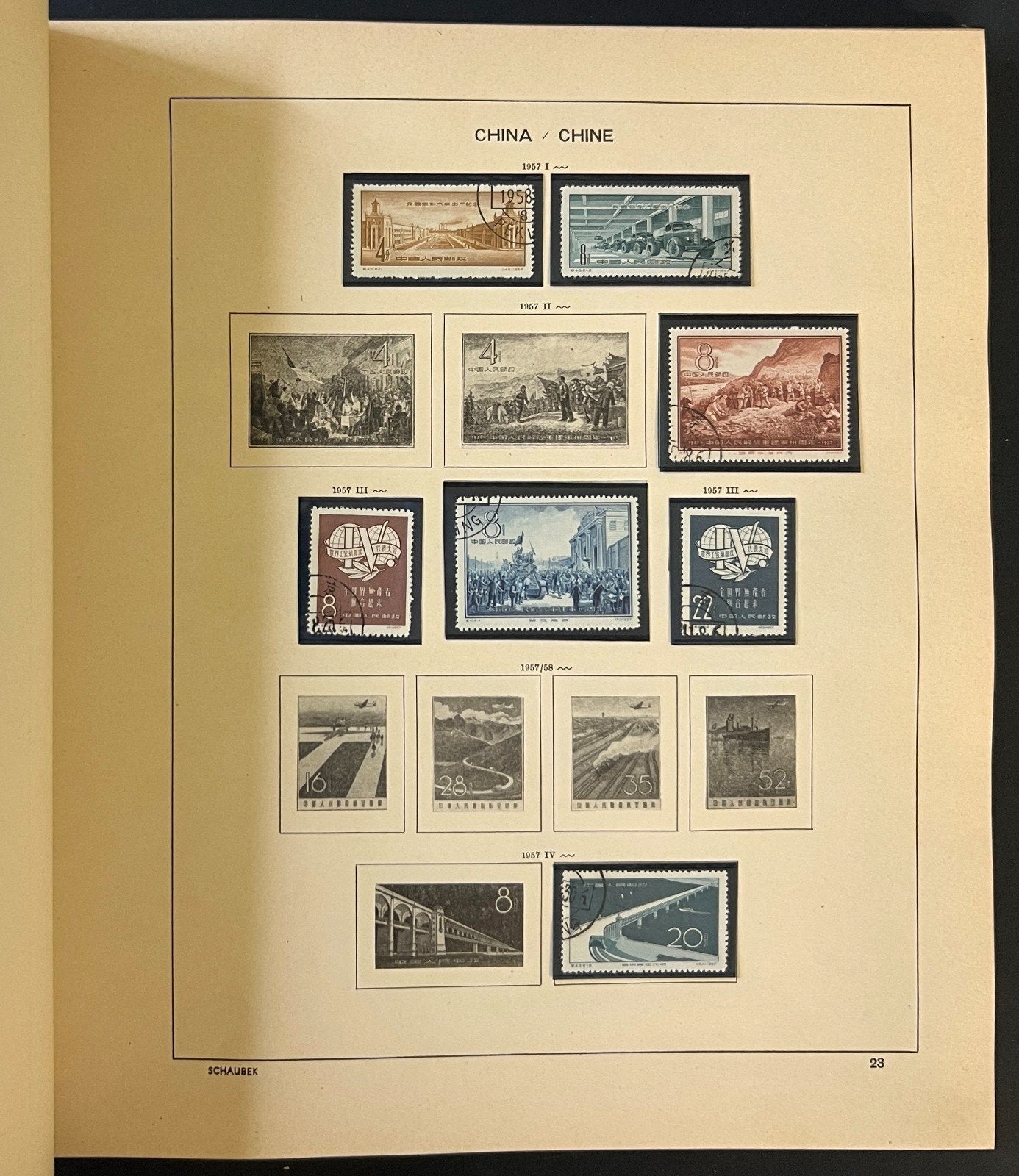 PRC China 1949-1982 Stamp Collection 2 Volume Album Mint & Used ZAYIX