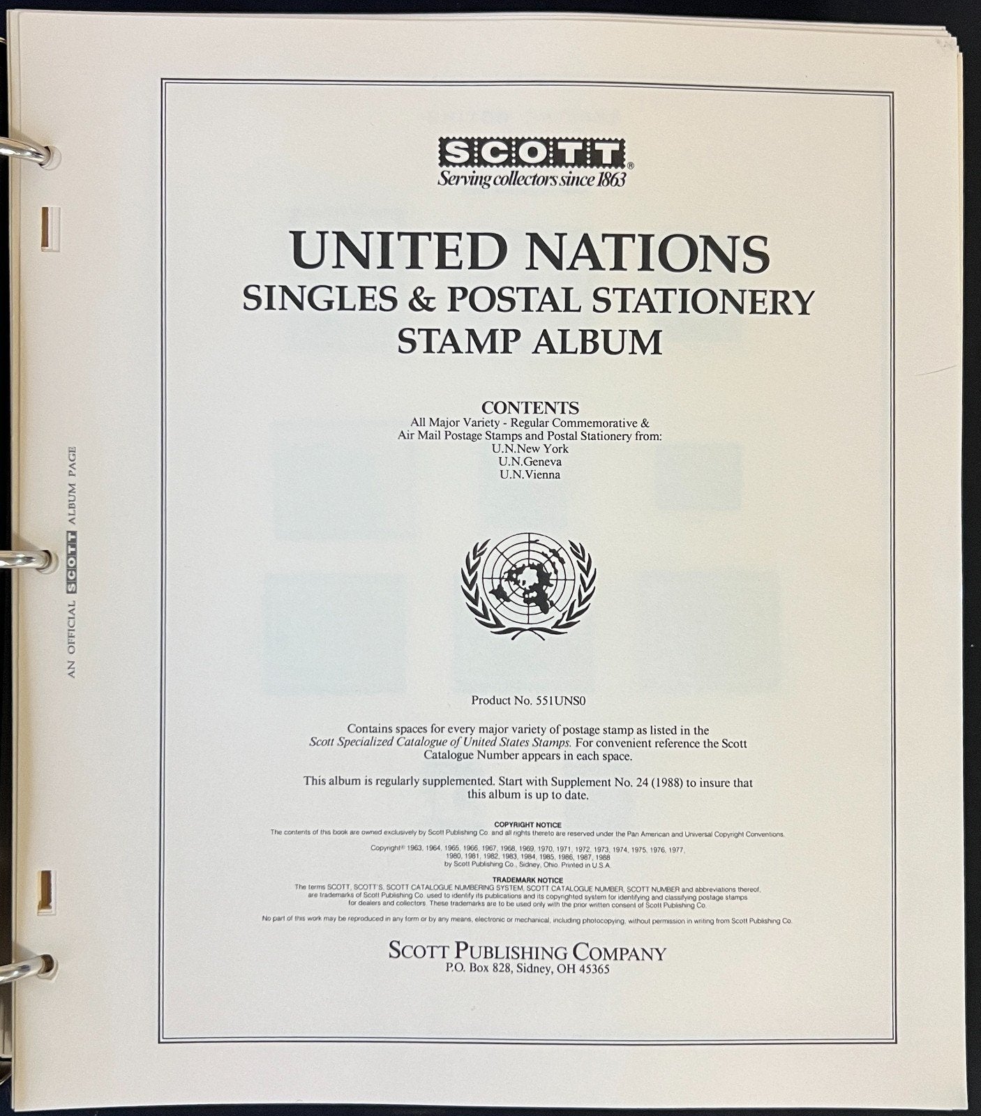 United Nations 1951-2002 Stamp Collection Scott Album Mint & Used ZAYIX